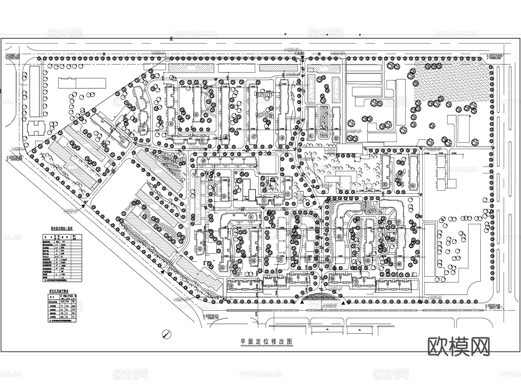 大区住宅景观规划总平面CAD施工图集 80套cad施工图