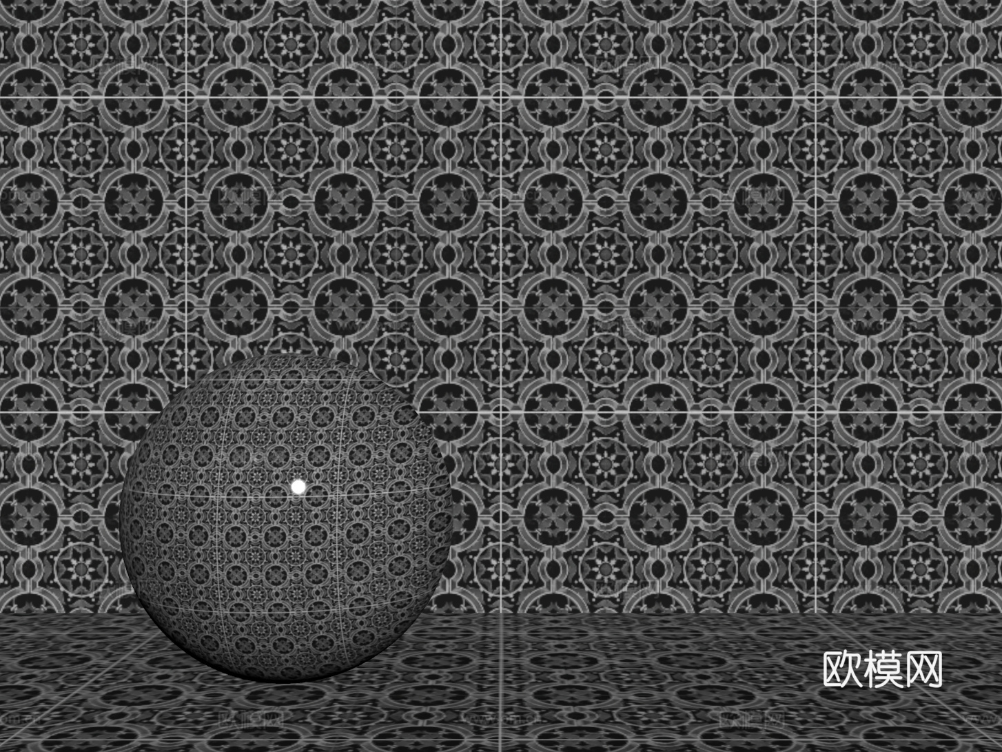 法式拼花瓷砖 厨房瓷砖 洗手间瓷砖 地砖 墙砖 花砖su模型