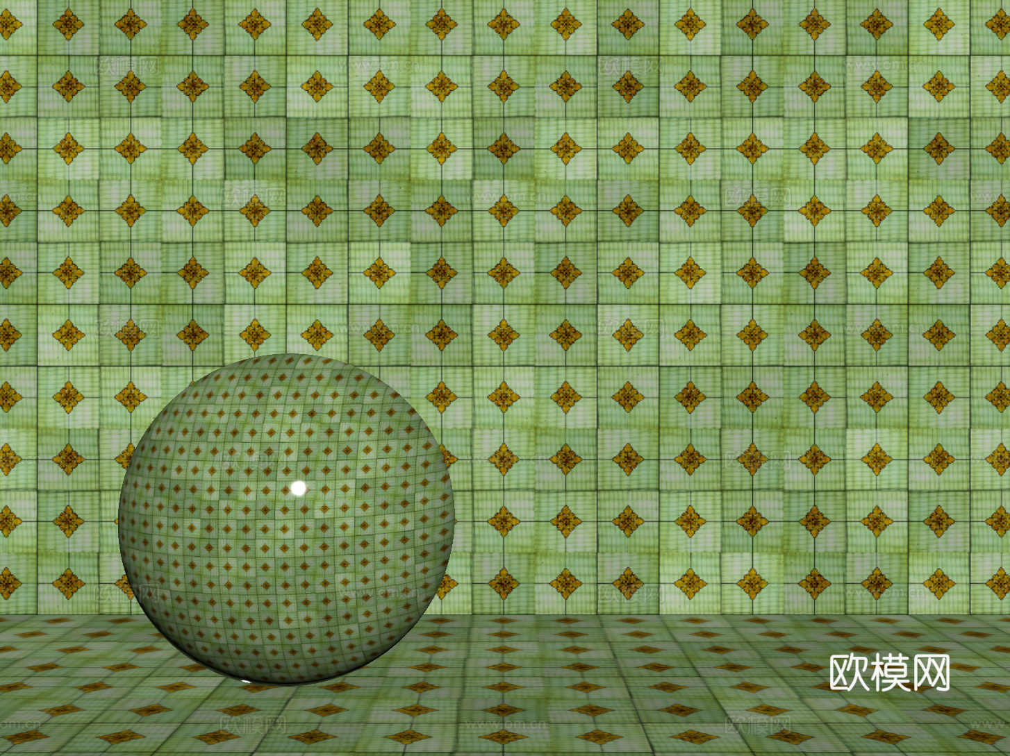 法式拼花瓷砖 厨房瓷砖 洗手间瓷砖 地砖 墙砖 花砖su模型