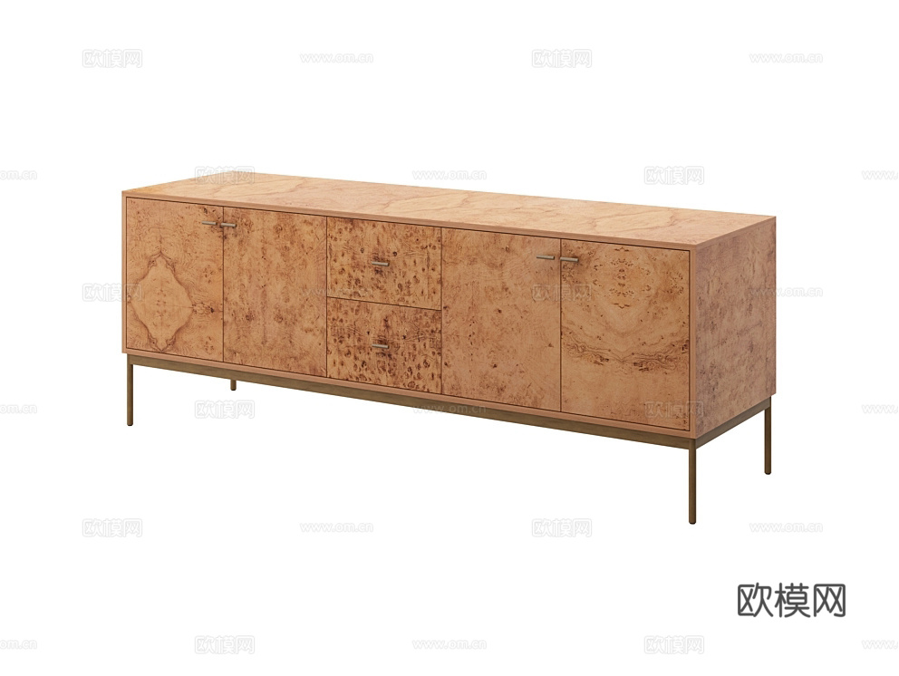 LoftDesigne 中古风边柜3d模型下载（渲染图1）