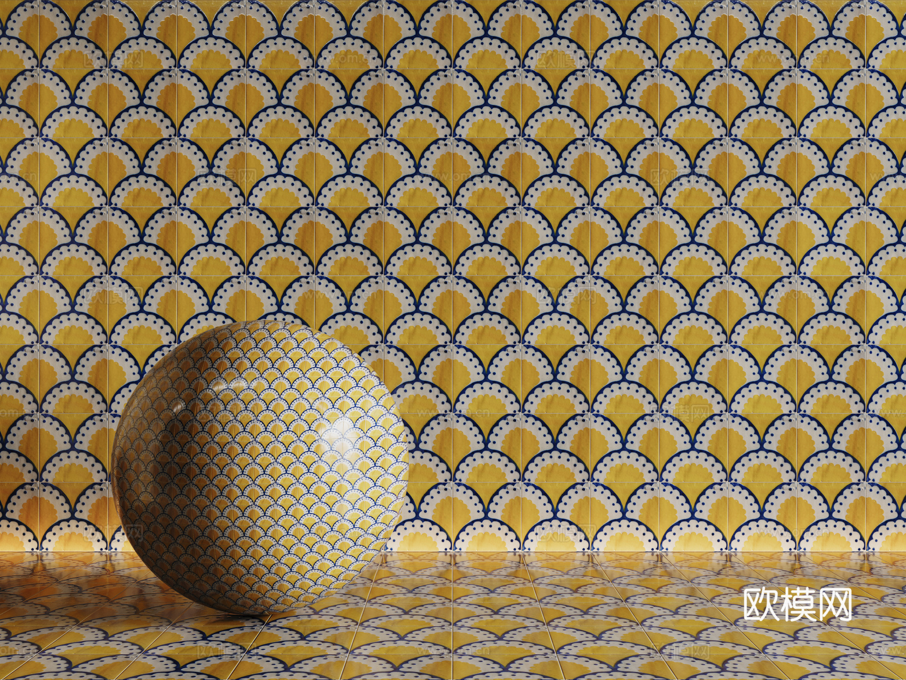 法式拼花瓷砖 厨房瓷砖 洗手间瓷砖 地砖 墙砖 花砖su模型