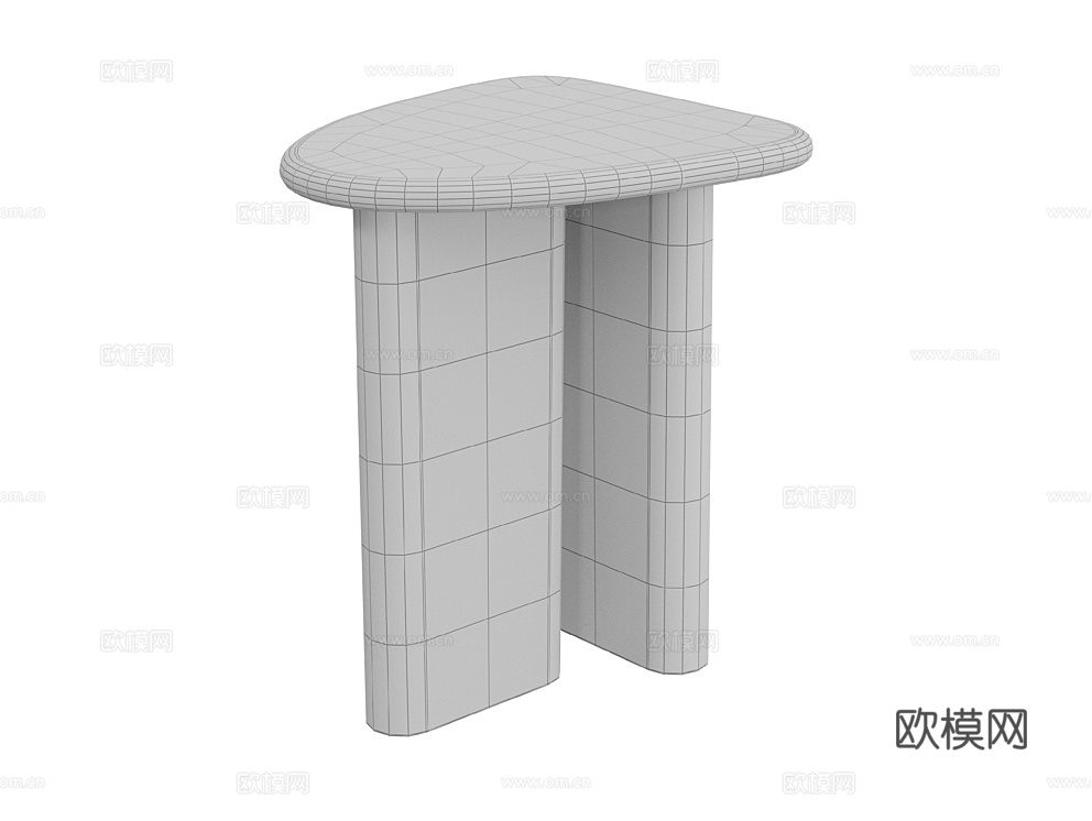 LoftDesigne 中古风边几3d模型下载（渲染图2）