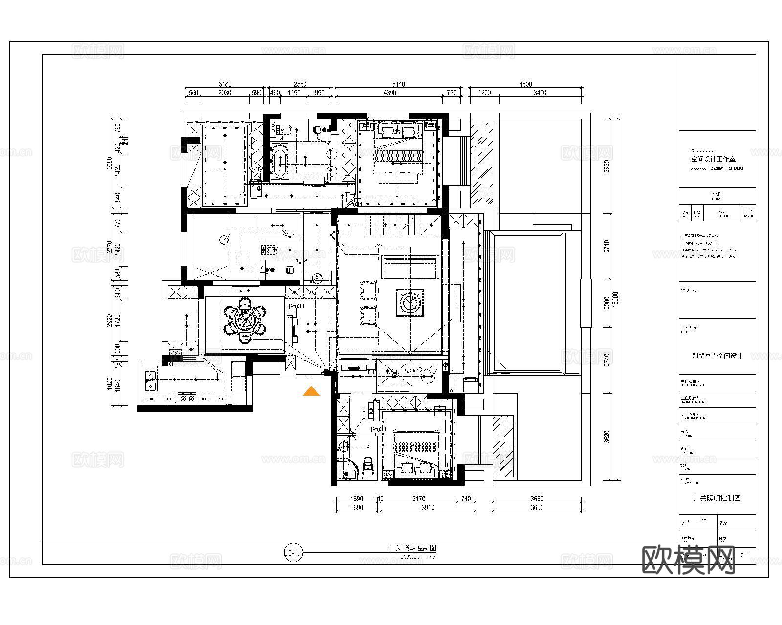CAD施工图材料标注模板cad施工图