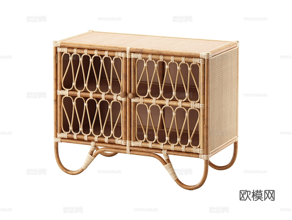 LoftDesigne 中古风床头柜3d模型下载（渲染图1）