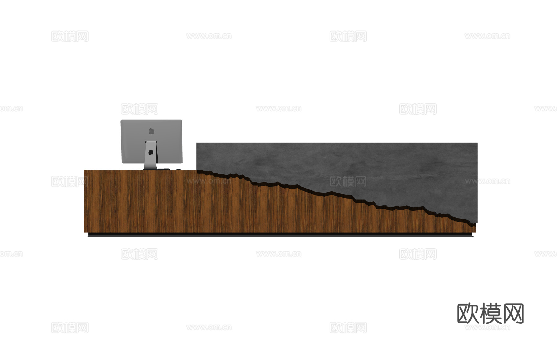 办公 工位 办公空间su模型