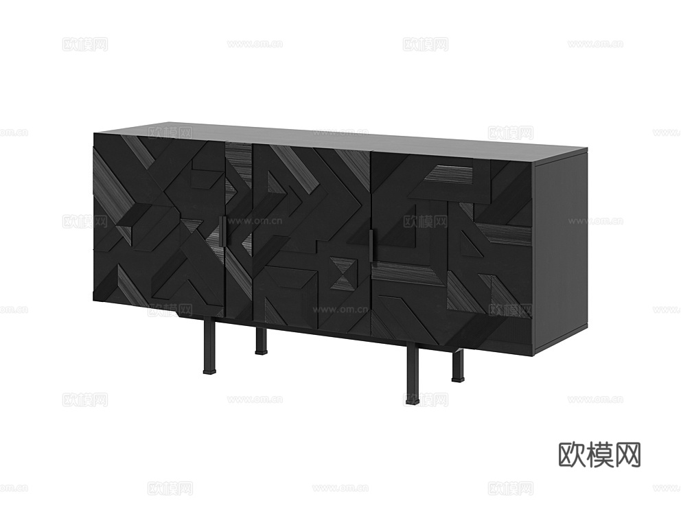 LoftDesigne 电视柜3d模型下载（渲染图1）