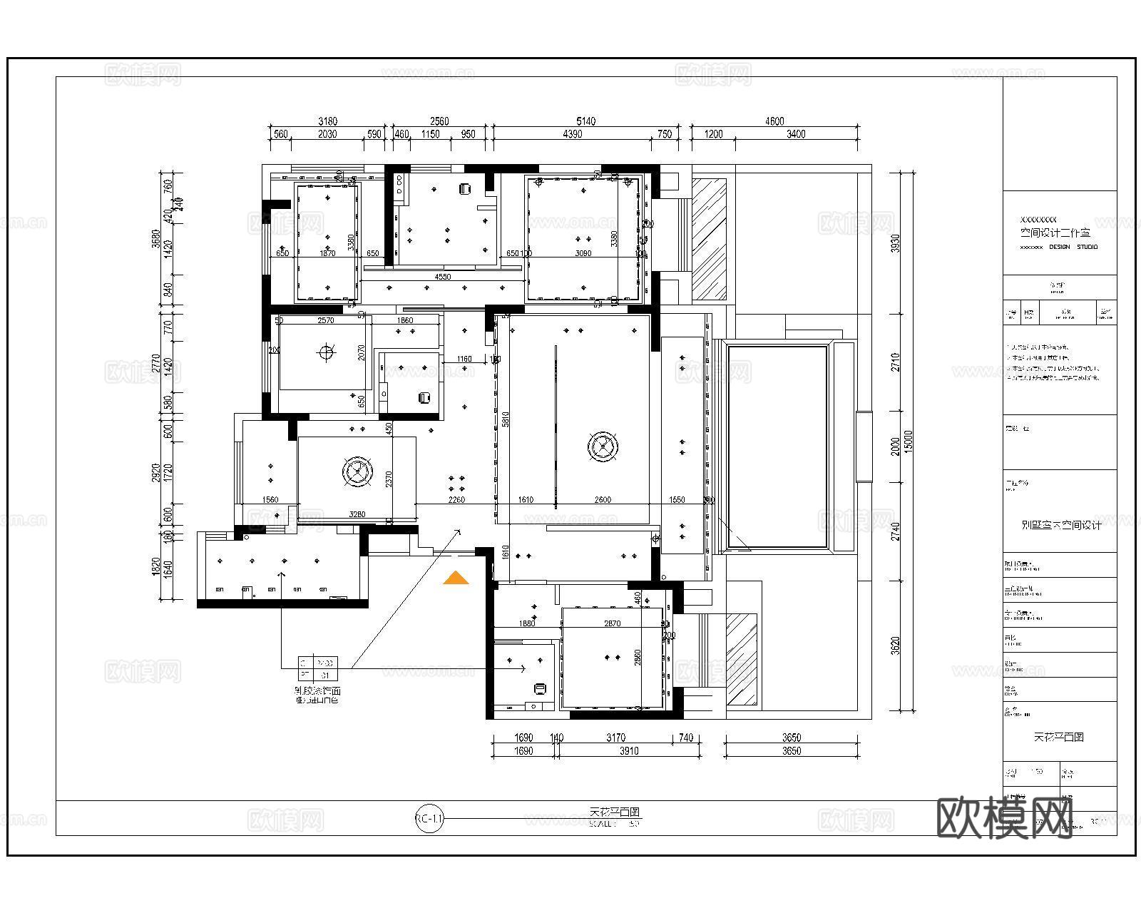 CAD施工图材料标注模板cad施工图