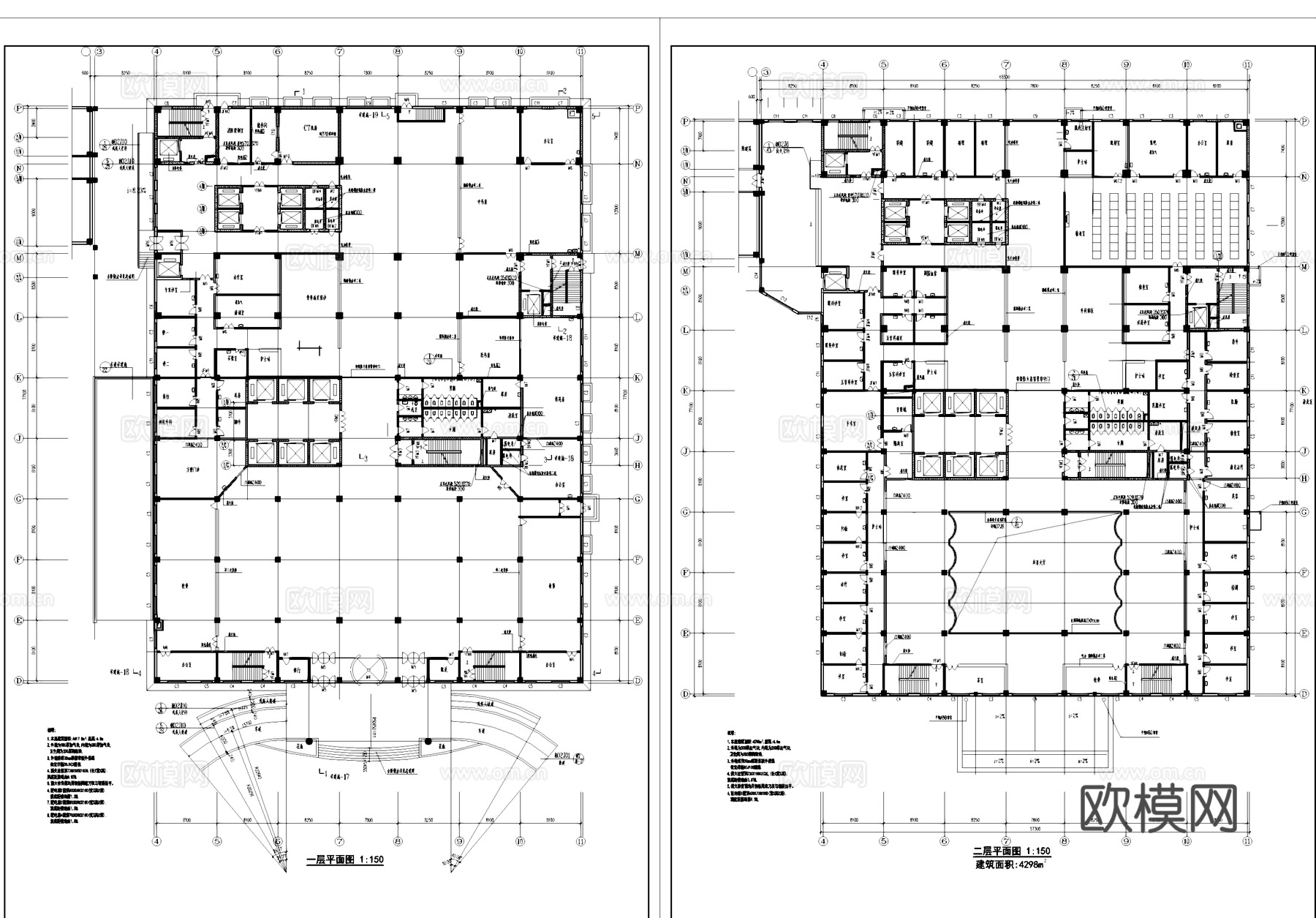 18层中医院门诊住院综合楼建筑CAD施工图全套cad施工图