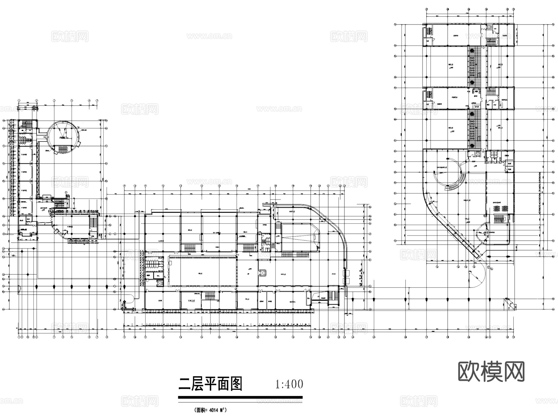 浙江长兴县图书馆档案馆建筑CAD施工图集+文本cad施工图