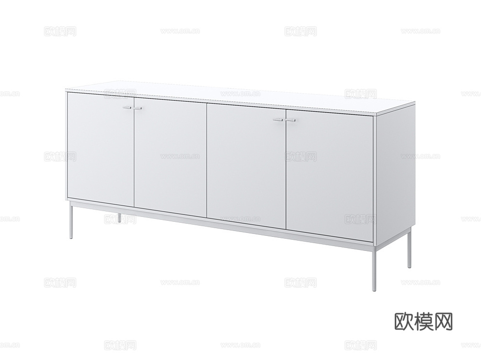 LoftDesigne 中古风边柜3d模型下载（渲染图2）