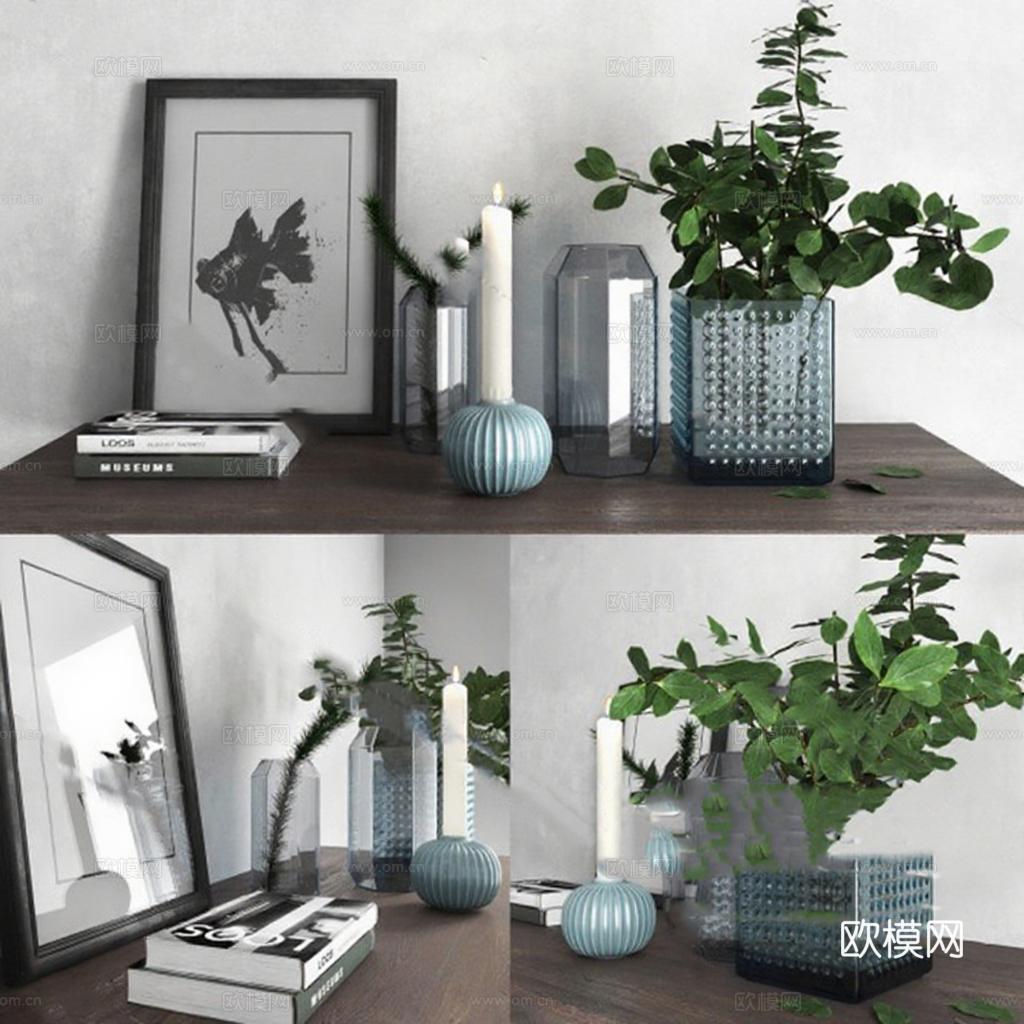 灰蓝深灰现代简约家居装饰灵感 静物摄影3D模型场景布置参考免费3d模型下载