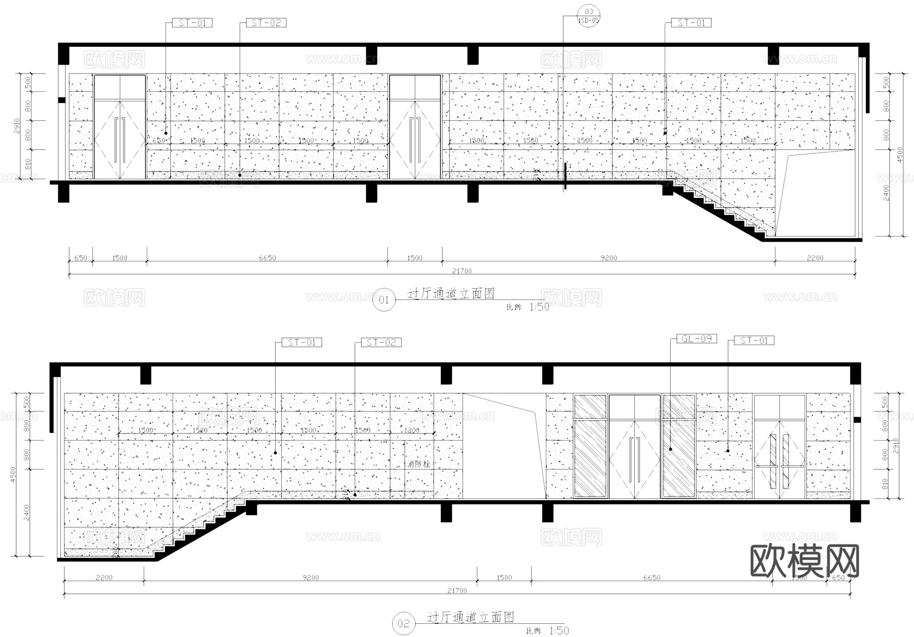 500人报告厅室内装饰CAD施工图整套cad施工图