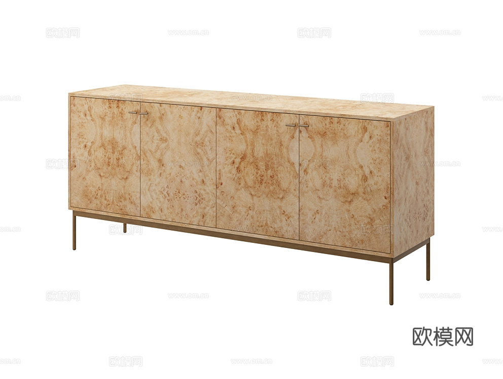 LoftDesigne 中古风边柜3d模型下载（渲染图1）