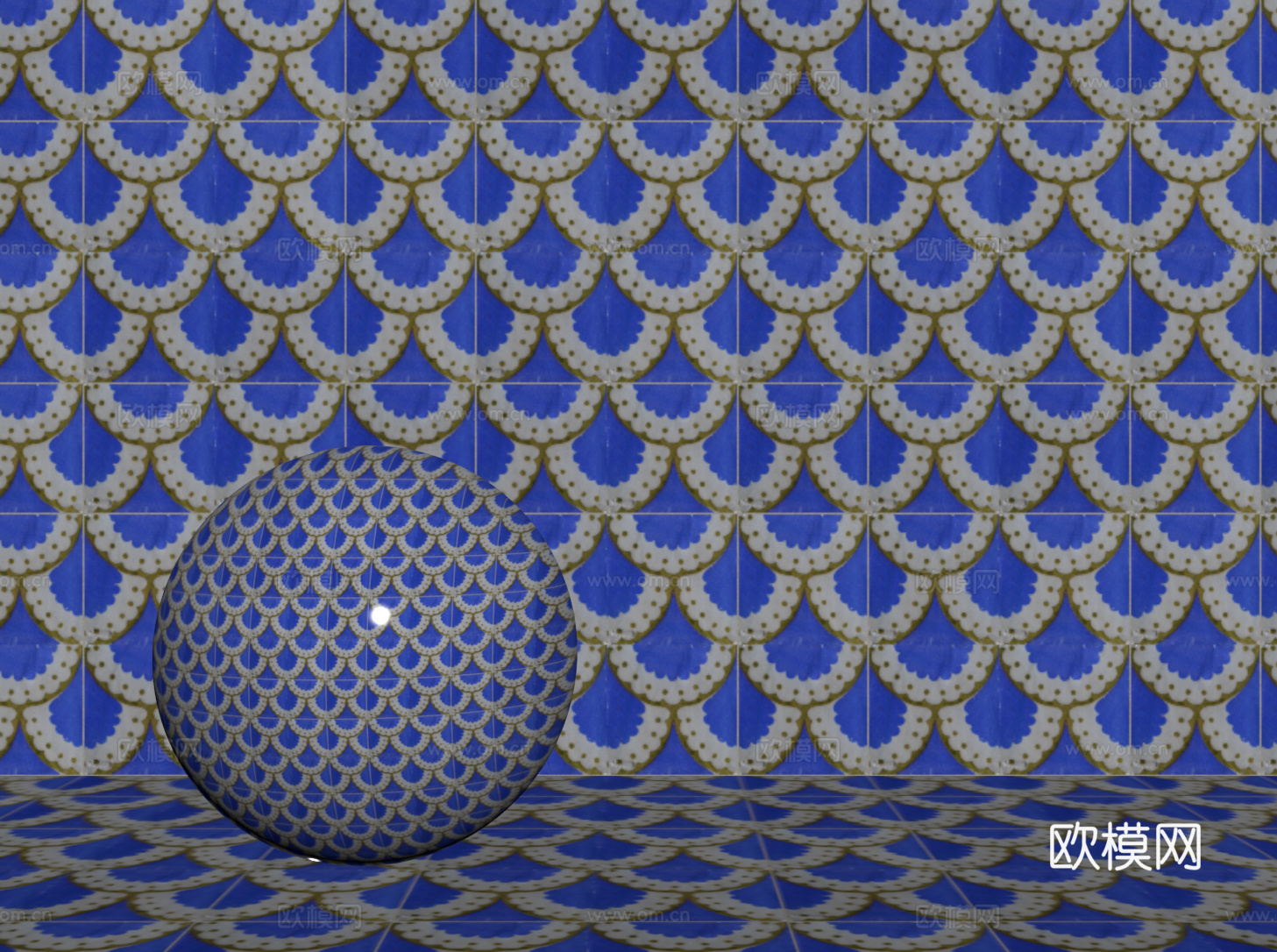 法式拼花瓷砖 厨房瓷砖 洗手间瓷砖 地砖 墙砖 花砖su模型