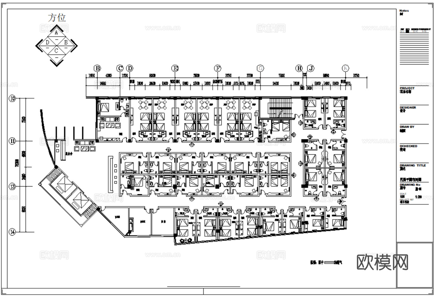28套现代酒店宾馆室内装饰CAD施工图最新整理合集cad施工图
