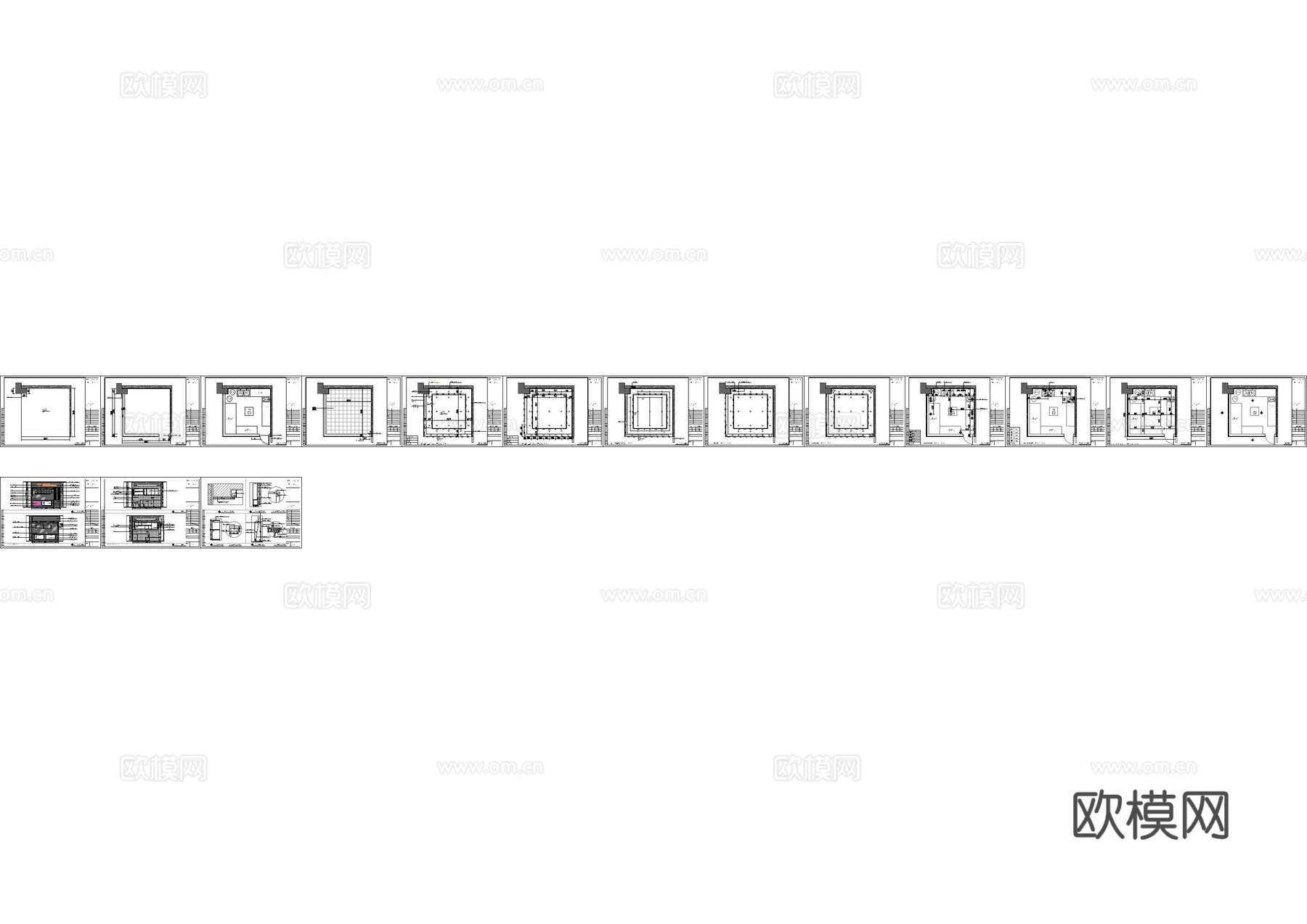 卤肉店面施工图cad施工图