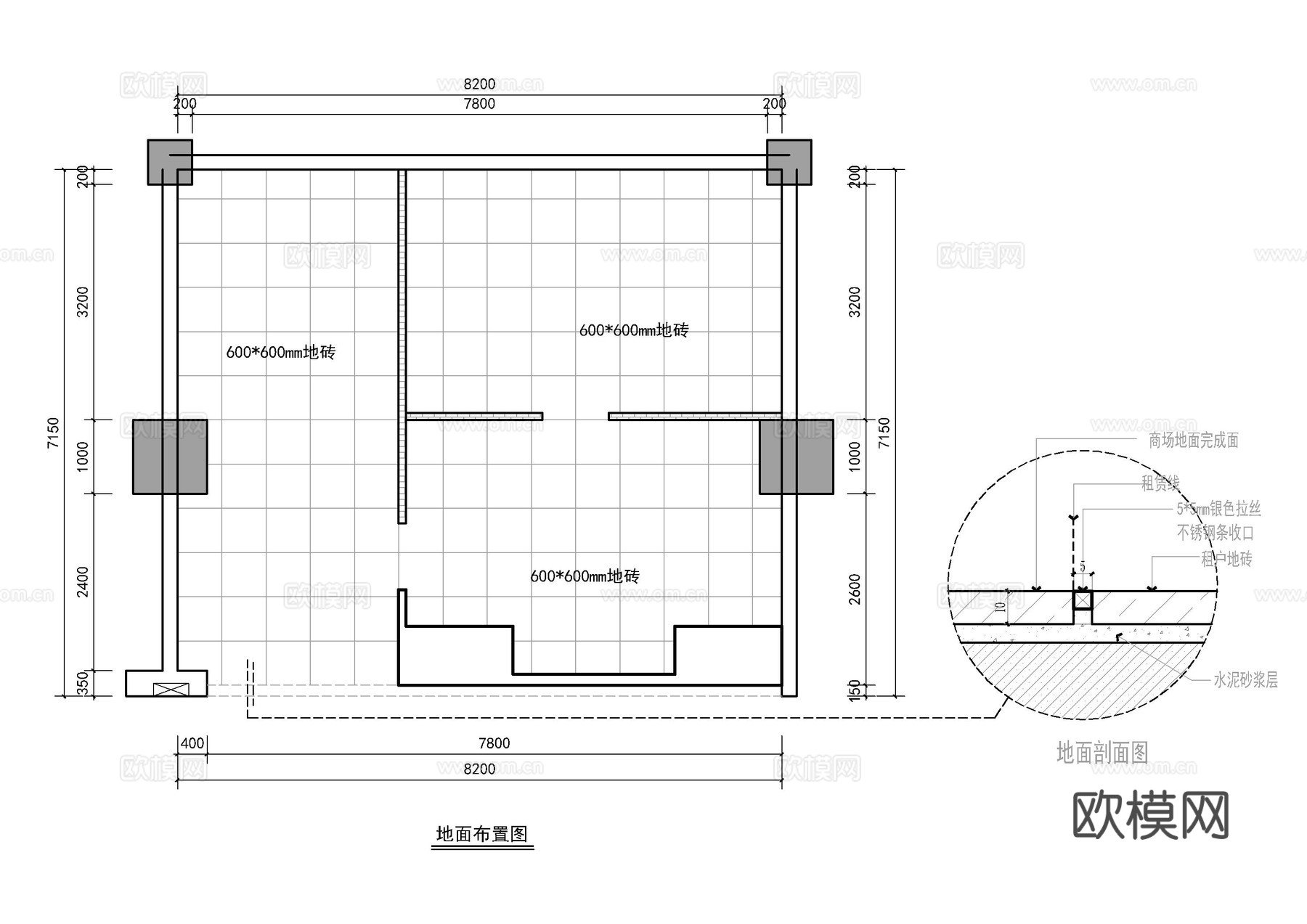 平棒鸭施工图cad施工图