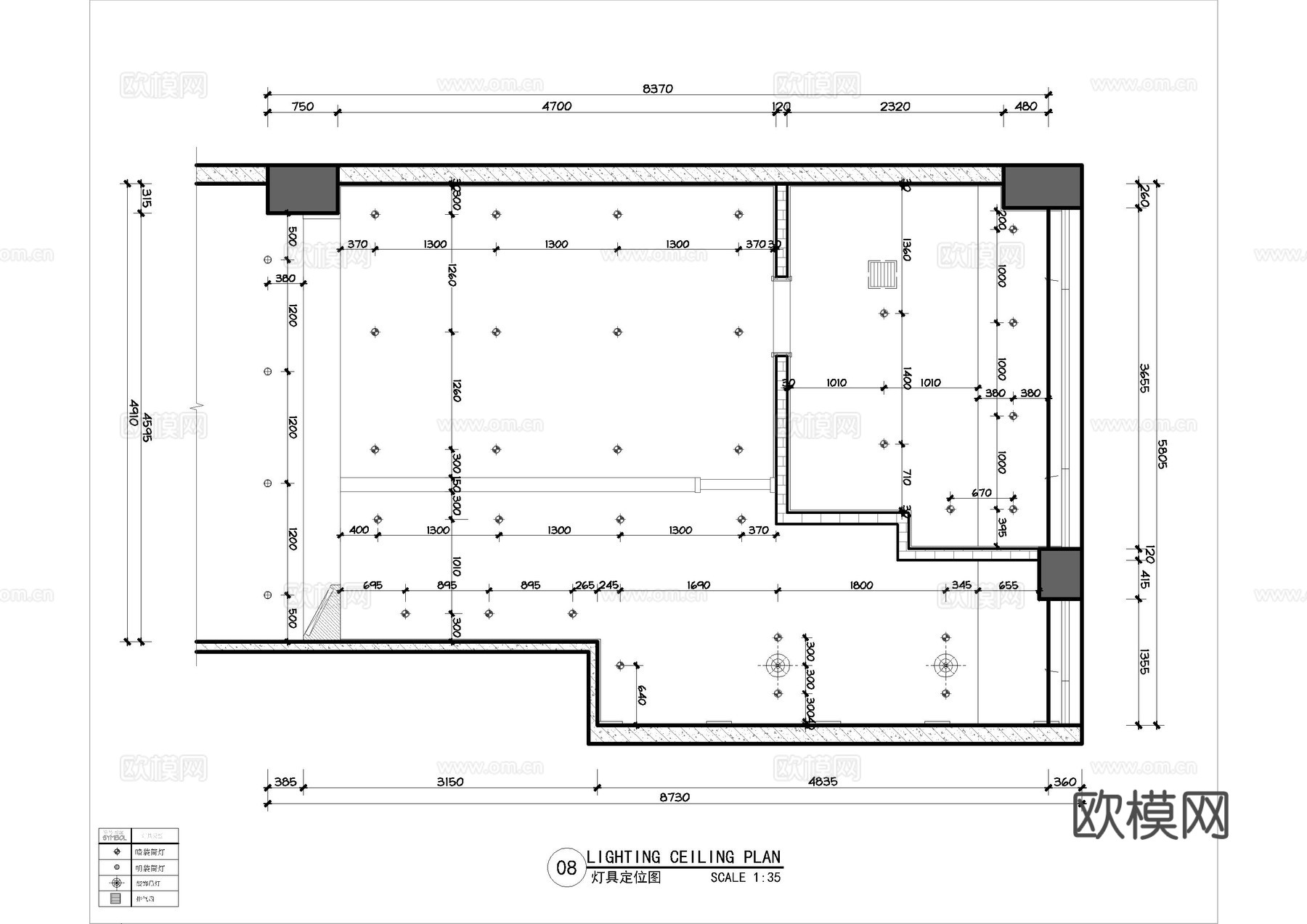 捞东家餐厅施工图cad施工图