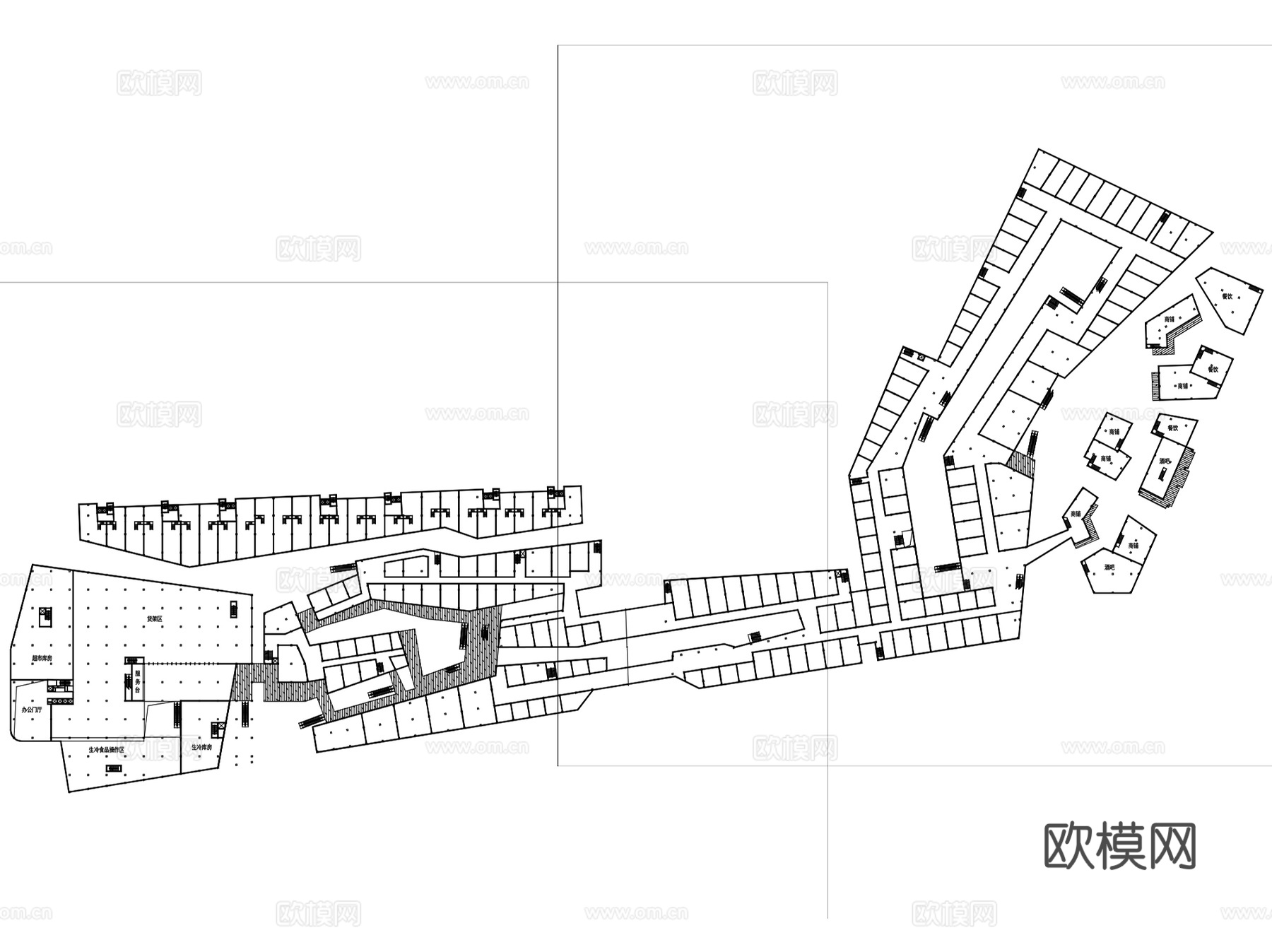 常州商业综合体建筑平面CAD施工图+文本+SUcad施工图