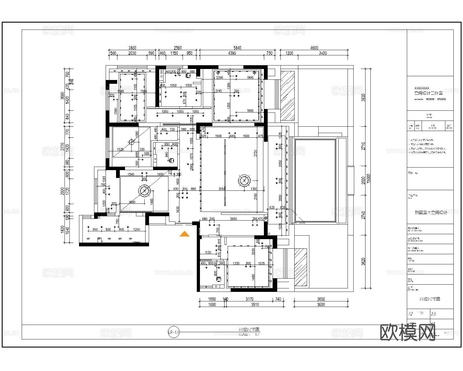 CAD施工图材料标注模板cad施工图