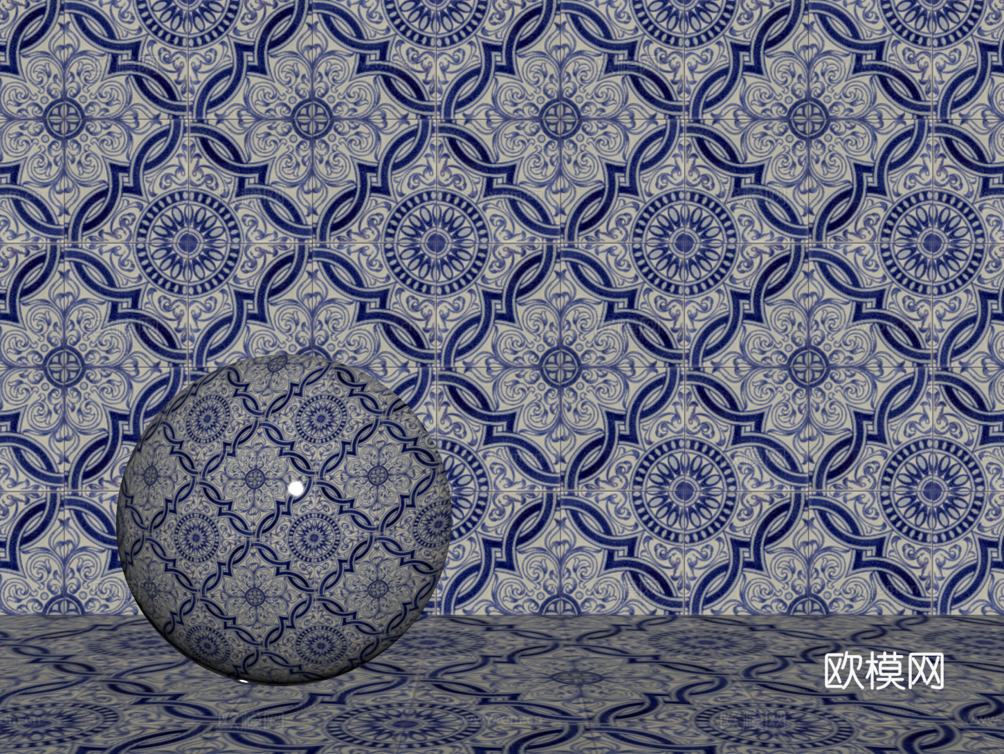 法式拼花瓷砖 厨房瓷砖 洗手间瓷砖 地砖 墙砖 花砖su模型