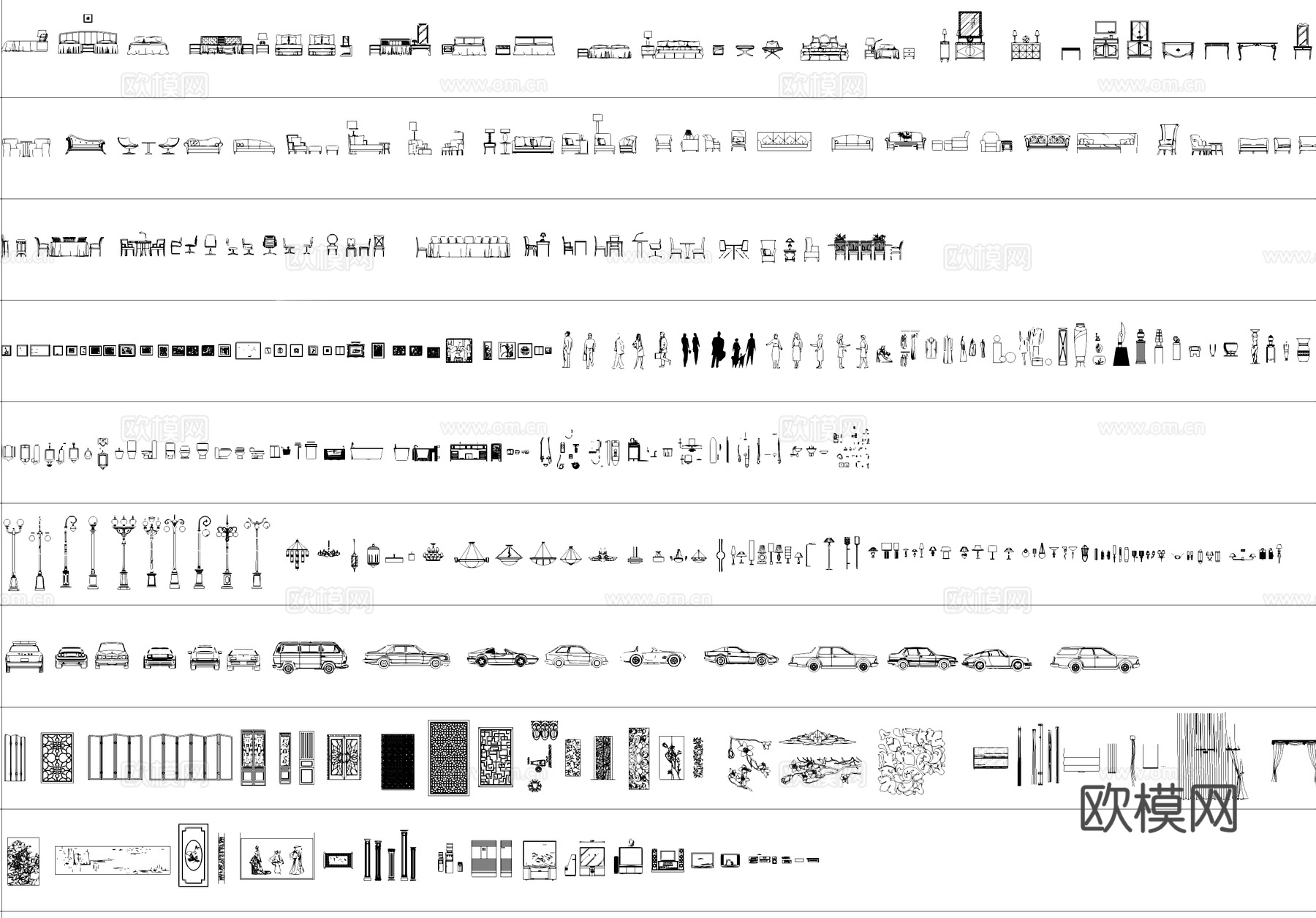 室内工装类综合CAD图库cad施工图