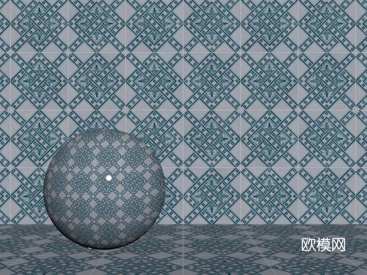 法式拼花瓷砖 厨房瓷砖 洗手间瓷砖 地砖 墙砖 花砖su模型