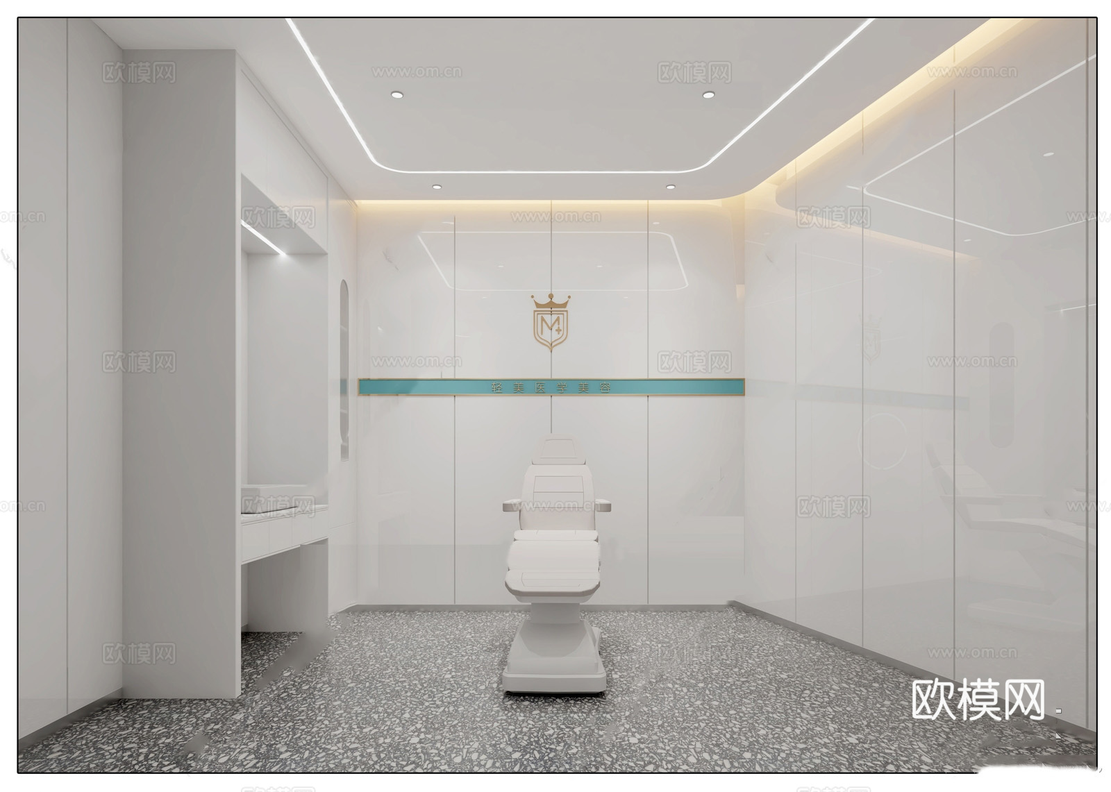 时尚轻医疗美容会所图纸cad施工图