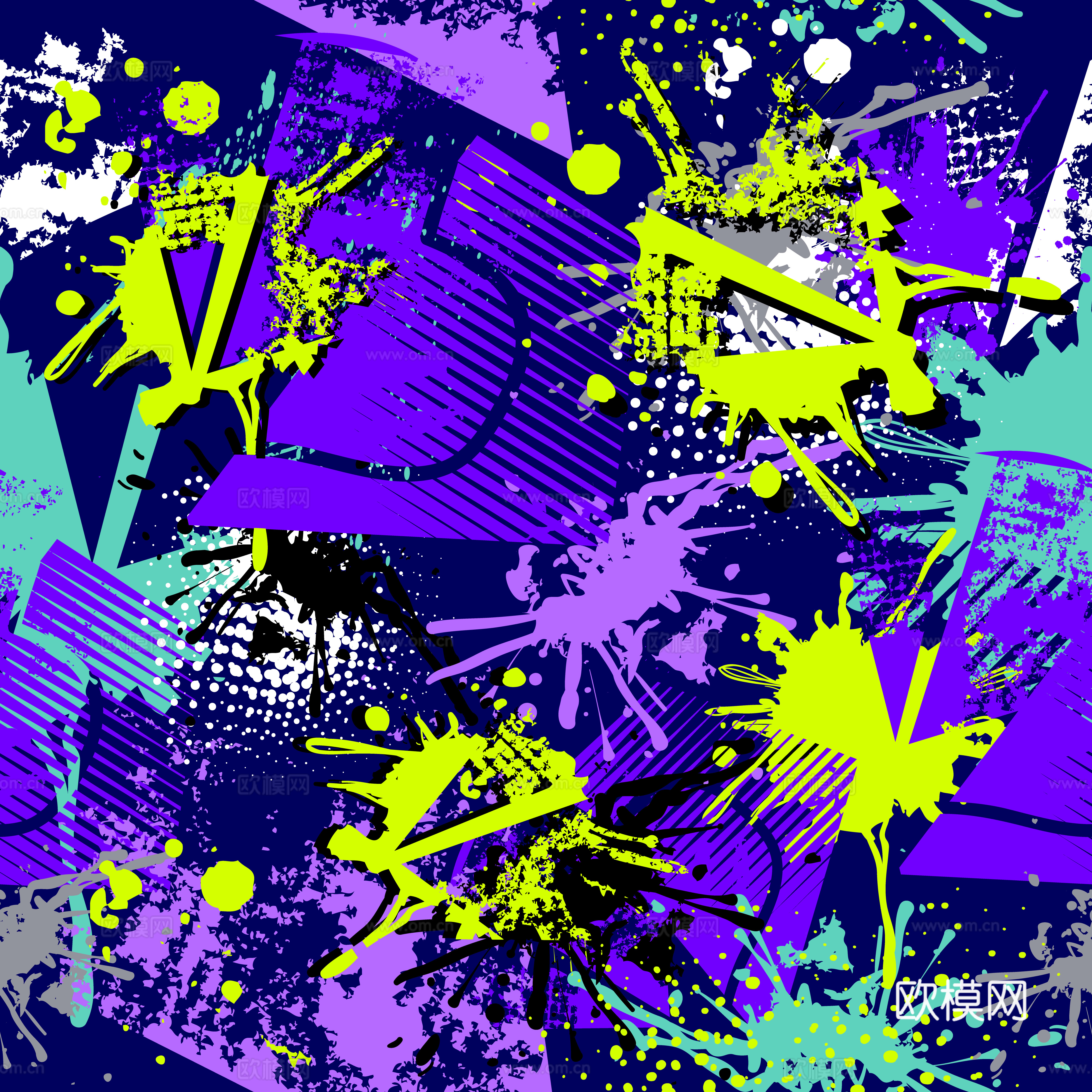 创意动感涂鸦插画73