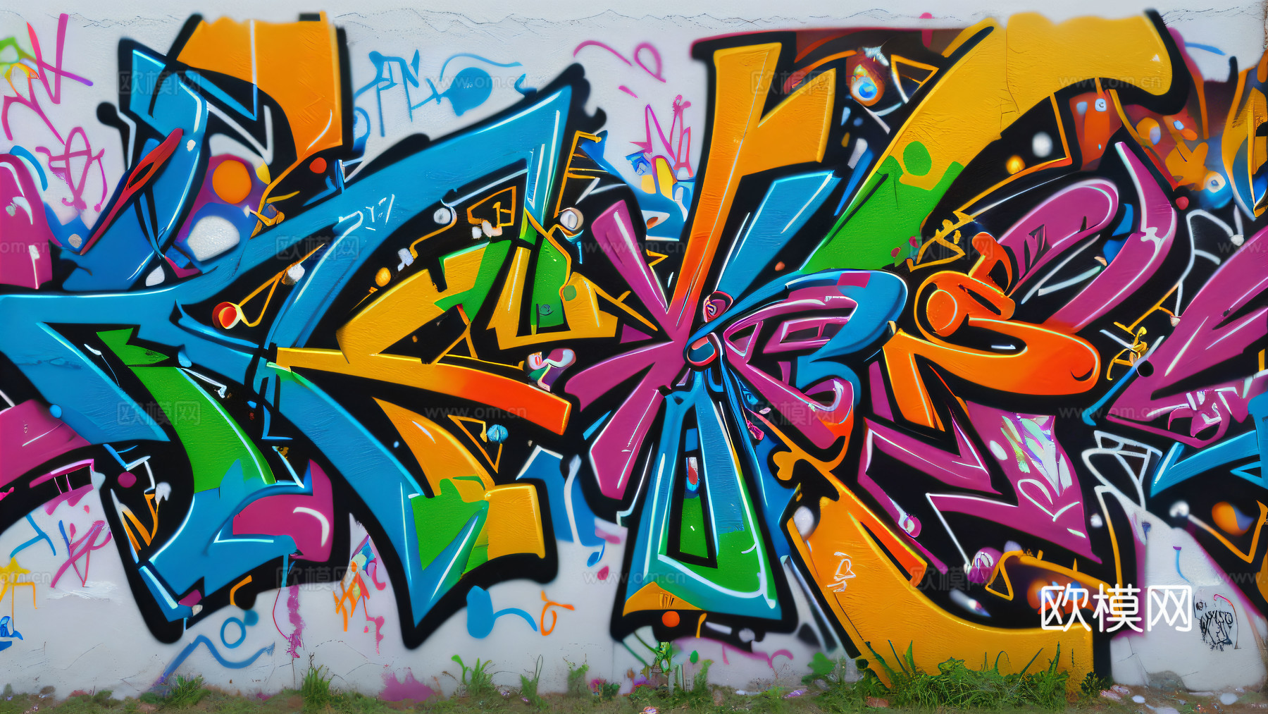 街头涂鸦绘画喷漆墙绘179下载