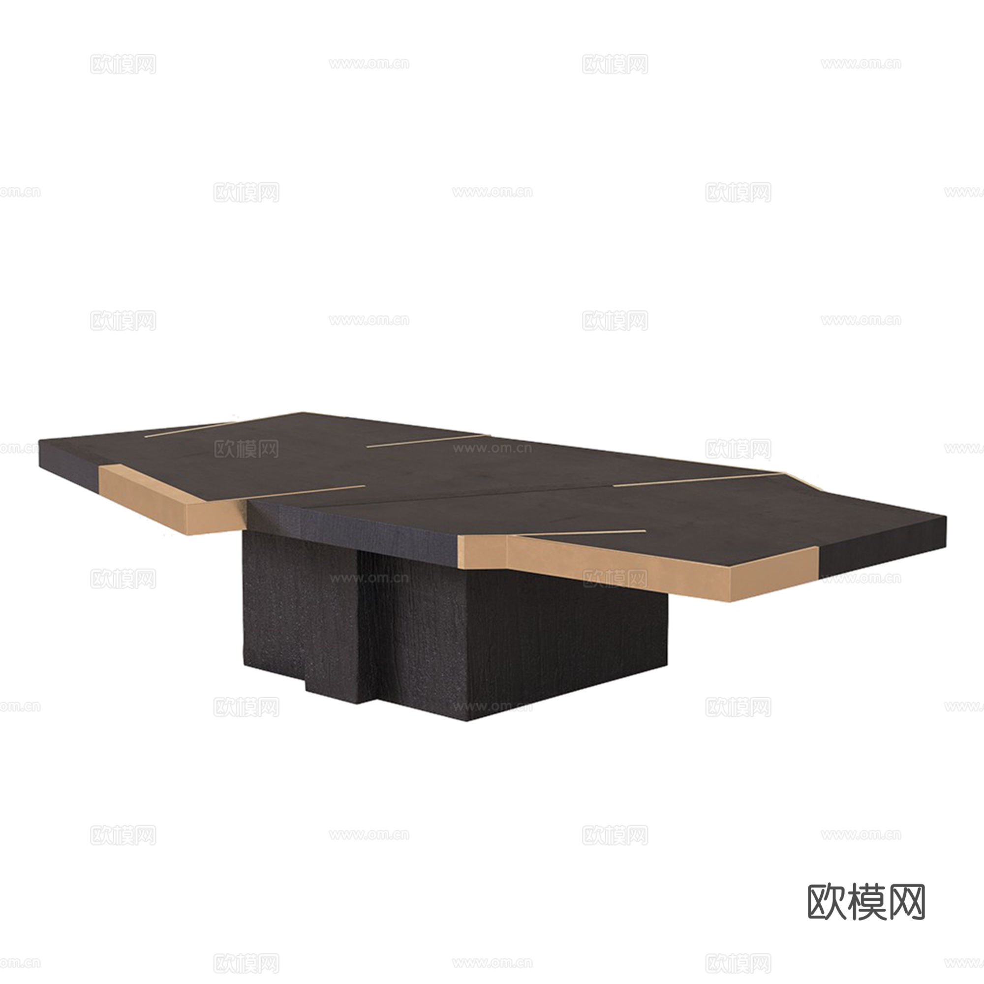 现代异形茶几su模型