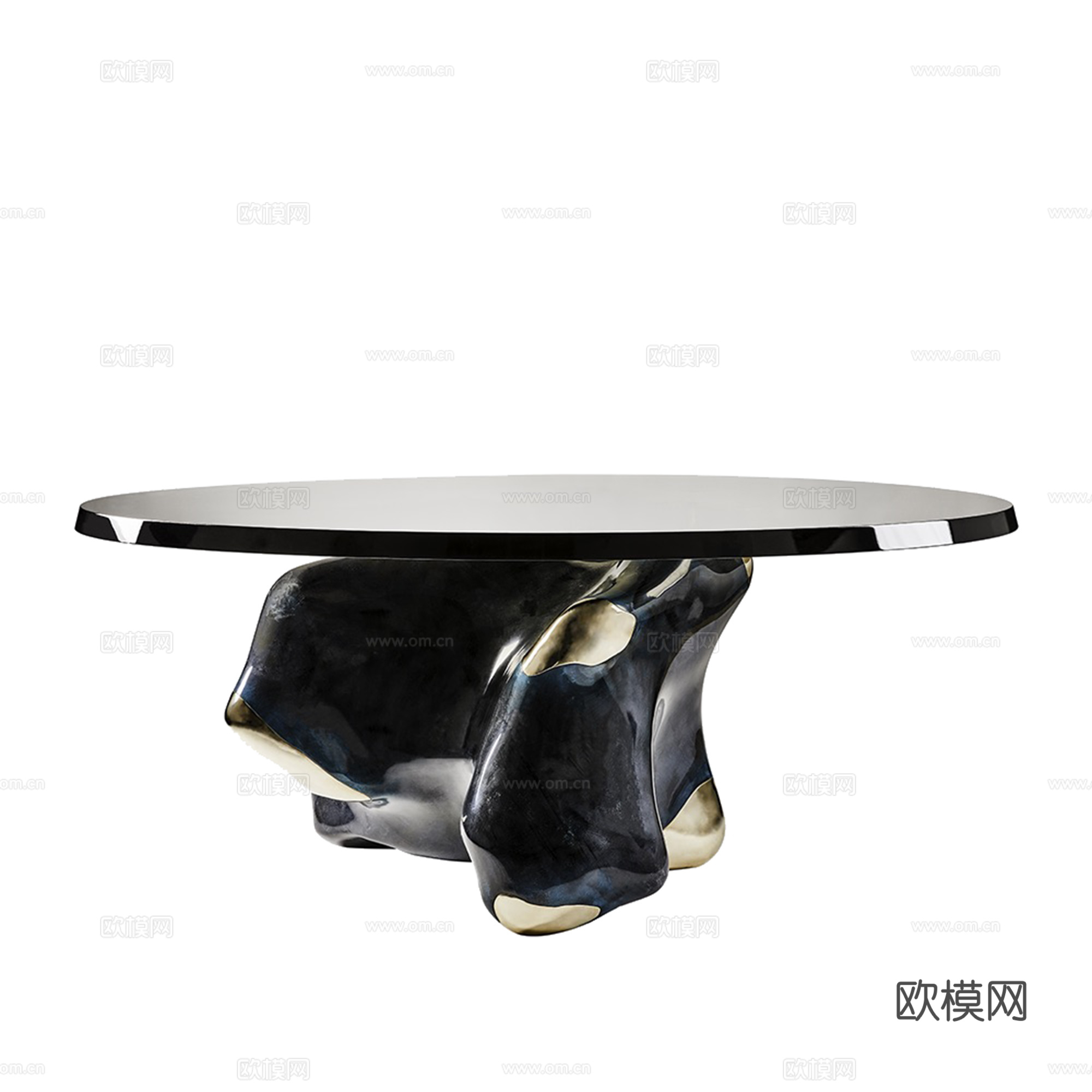 圆形餐桌su模型