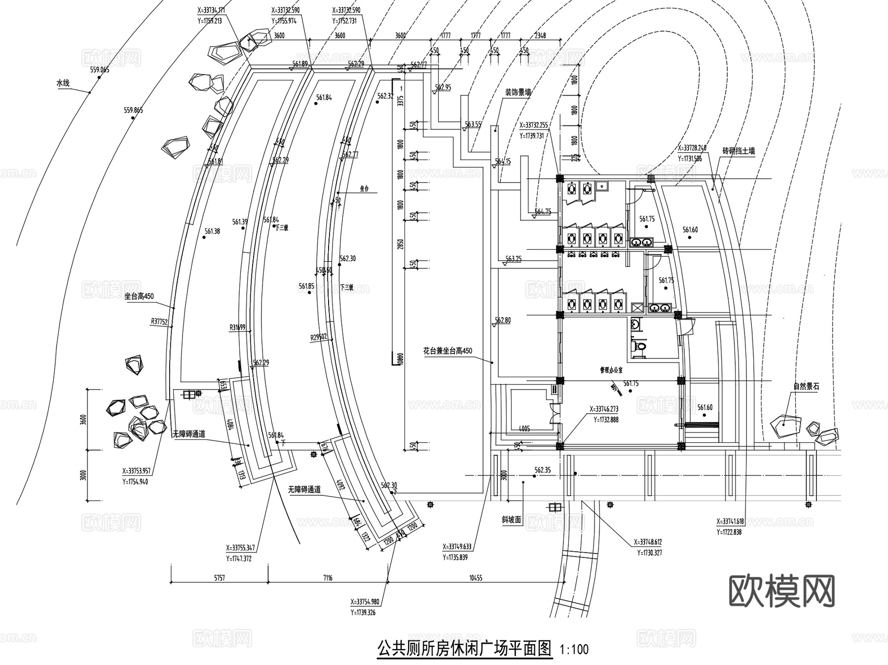 中信蜀都磨底河沿河滨水绿带景观CAD施工图整套cad施工图