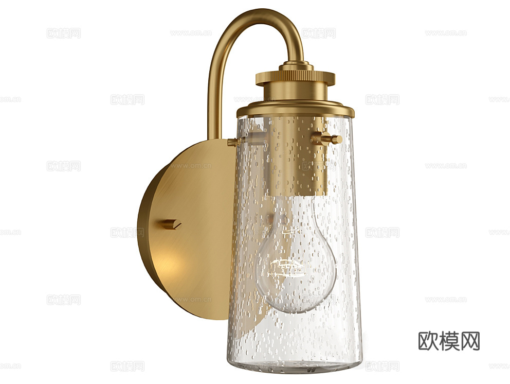 Natconcepts 轻奢壁灯3d模型下载（渲染图1）