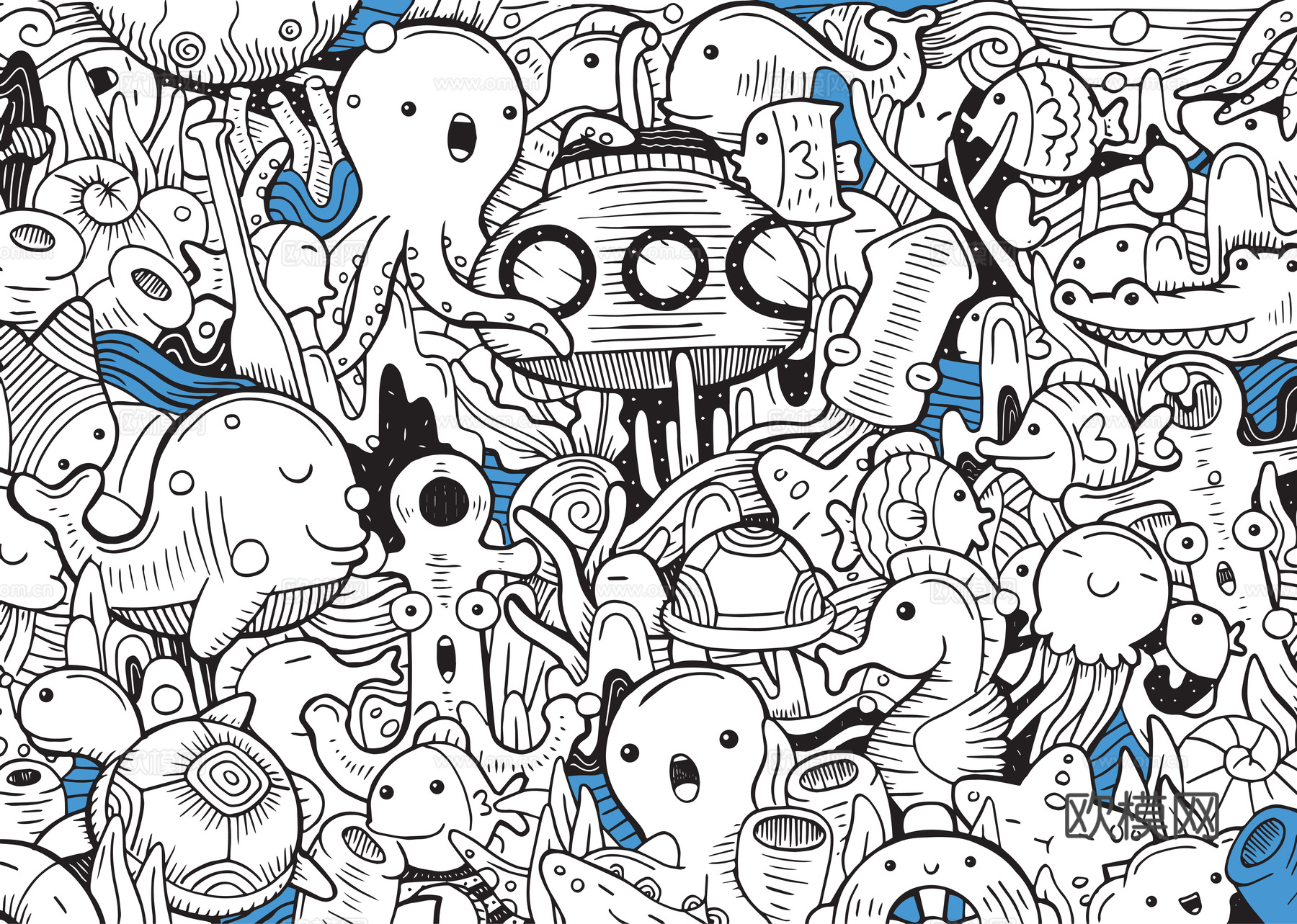 创意可爱卡通涂鸦插画155下载