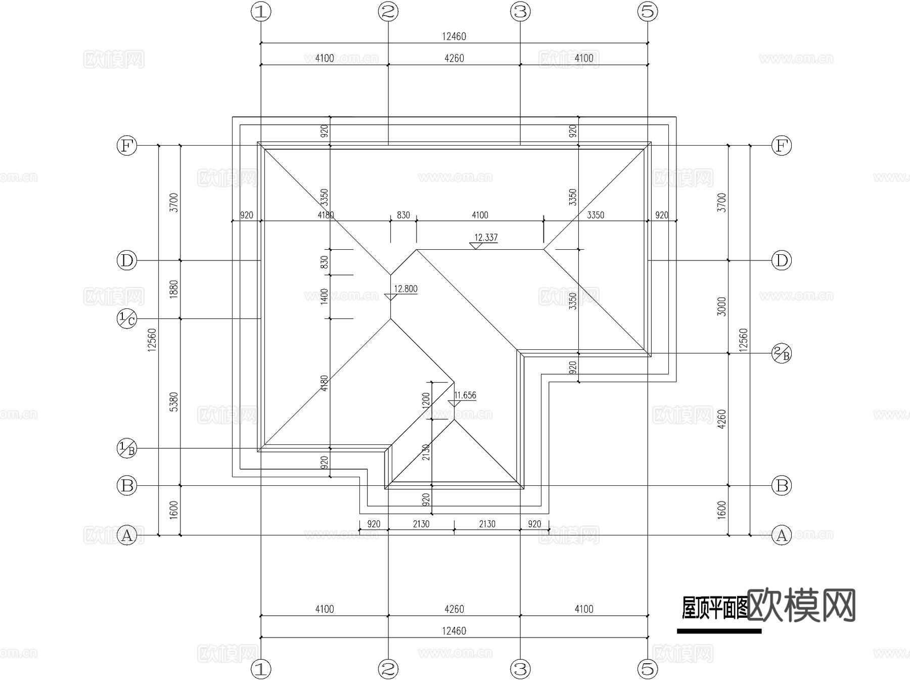 新中式三层独栋别墅乡村农村自建房住宅建筑CAD施工图cad施工图