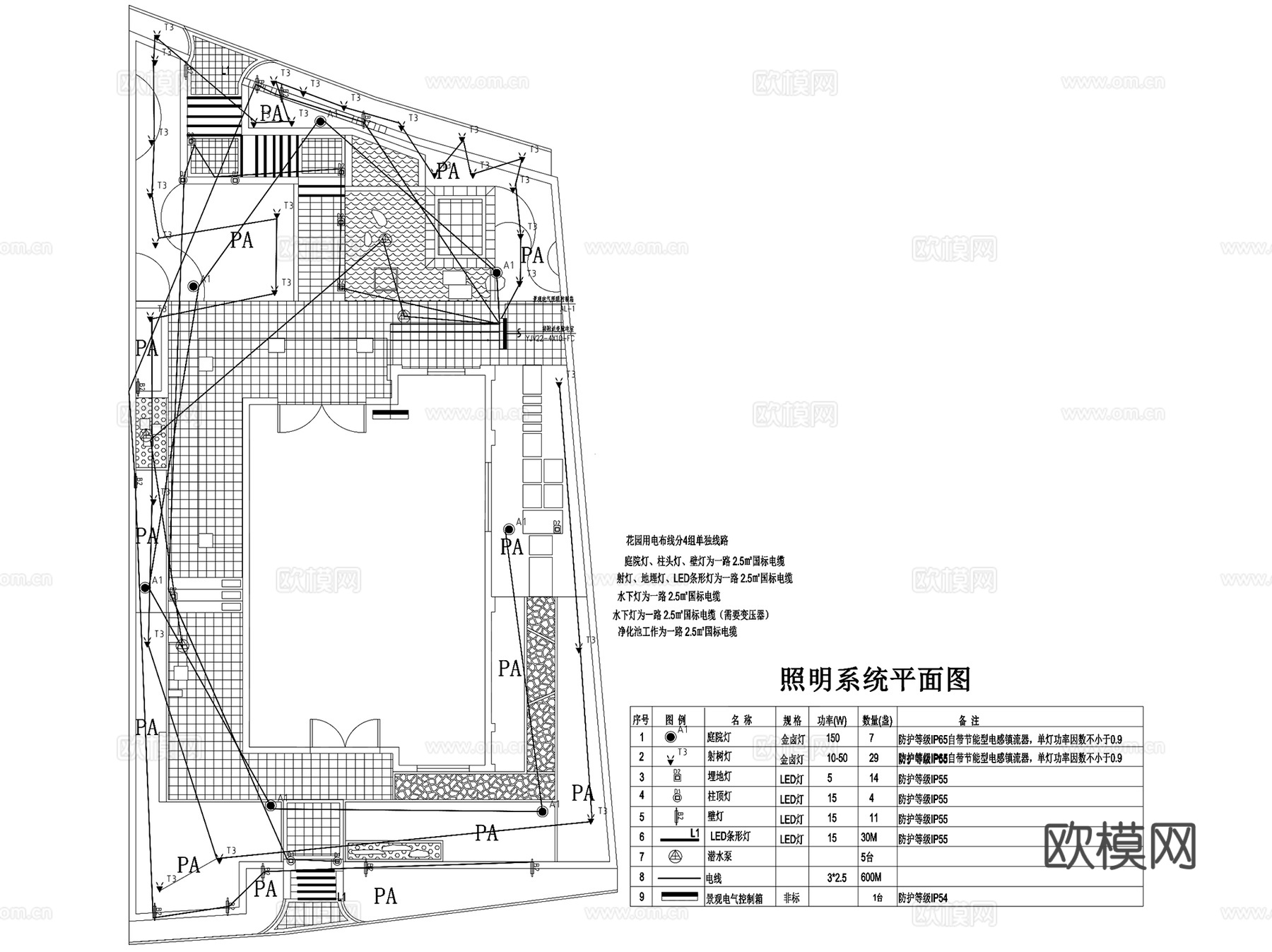 住宅楼入户口花园庭院景观CAD施工图cad施工图