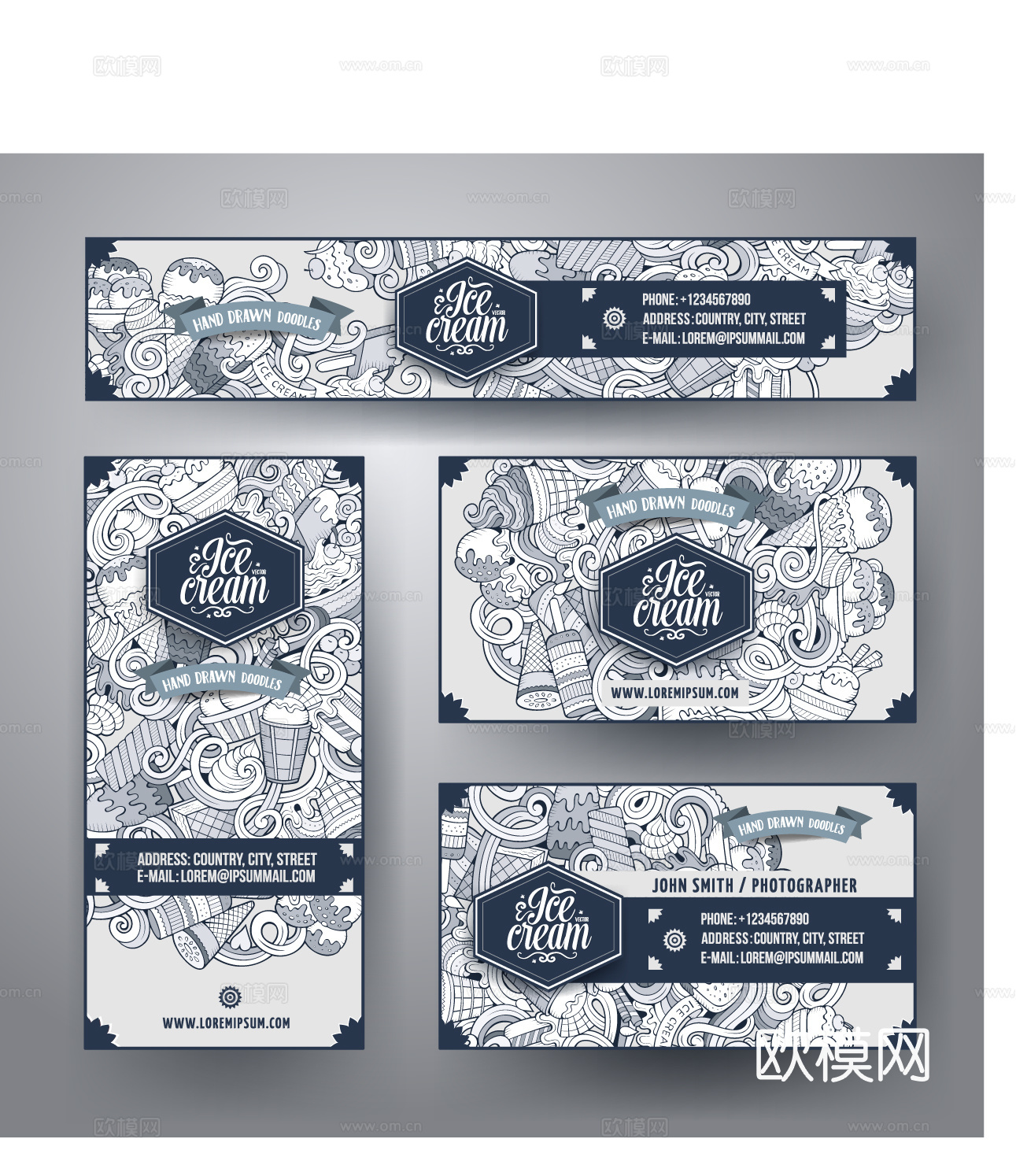 潮流缠绕涂鸦插画14