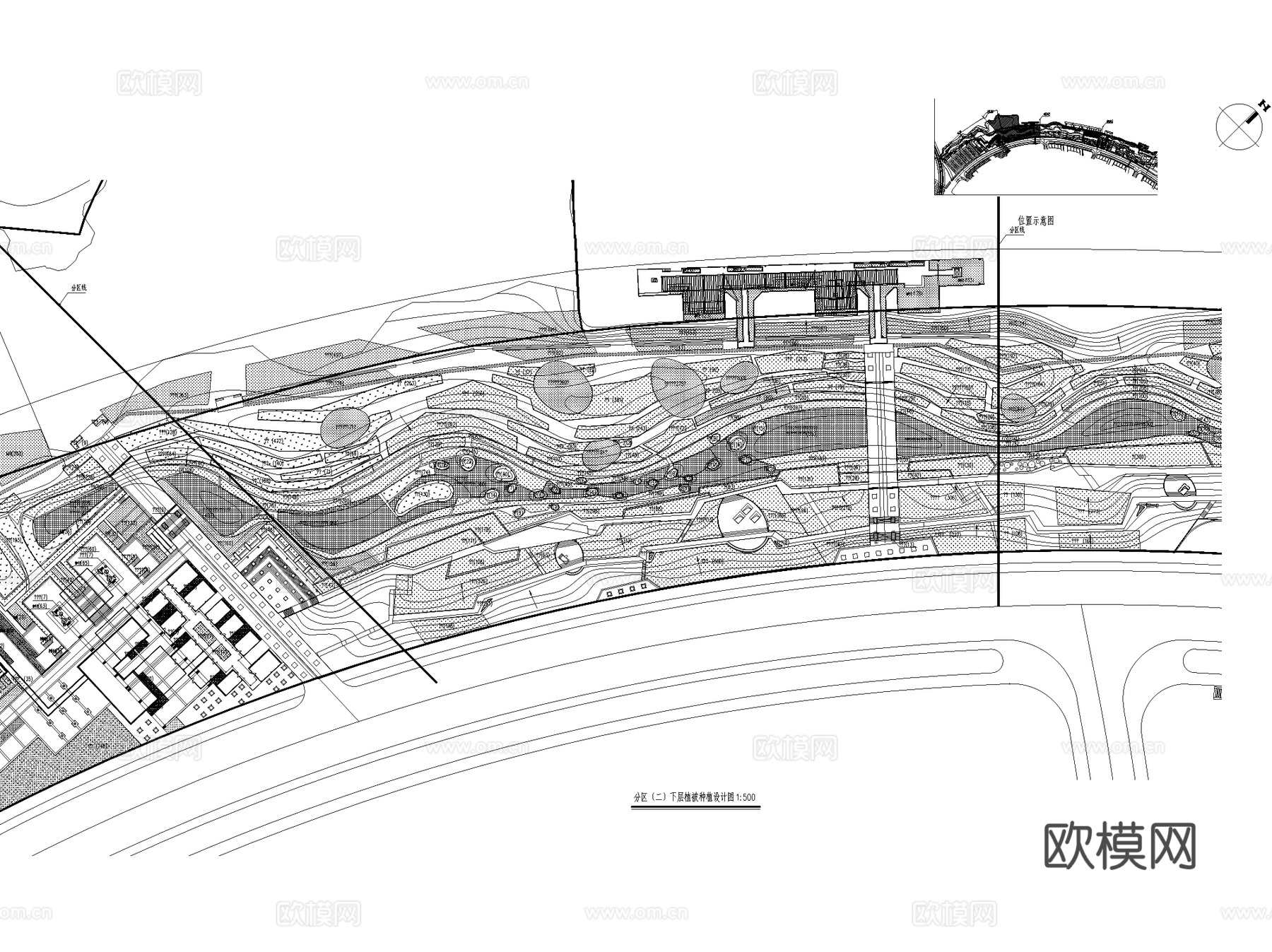 上海世博会园区后滩湿地公园景观CAD施工图+文本cad施工图