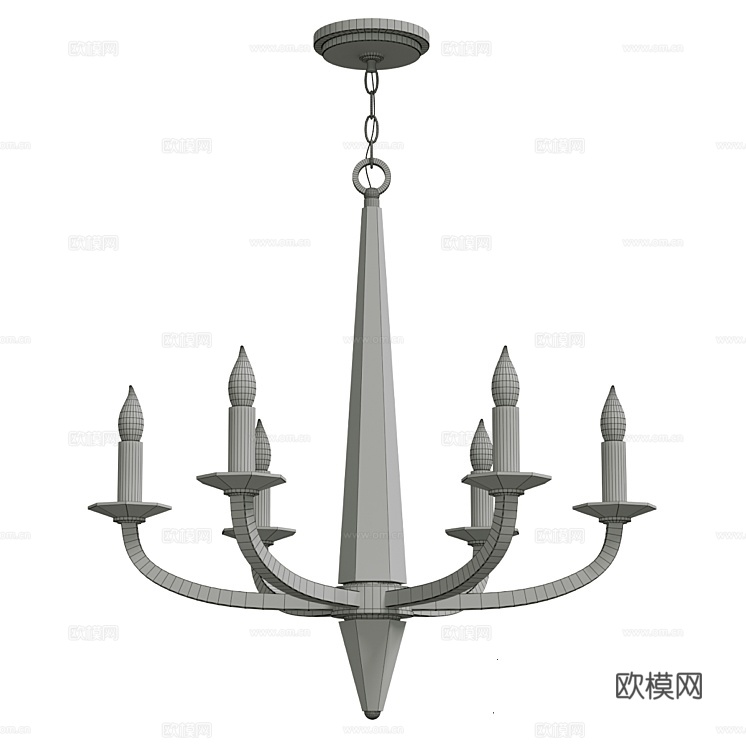 Natconcepts 轻奢吊灯3d模型下载（渲染图2）