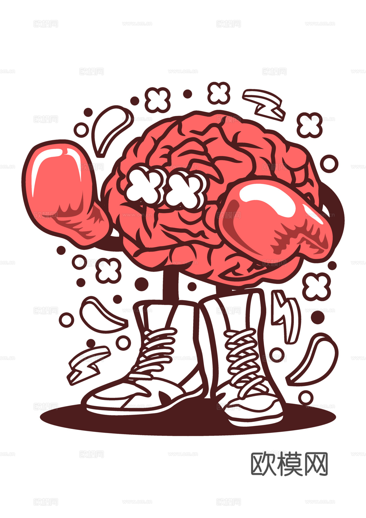 创意卡通潮流涂鸦插画印花28下载