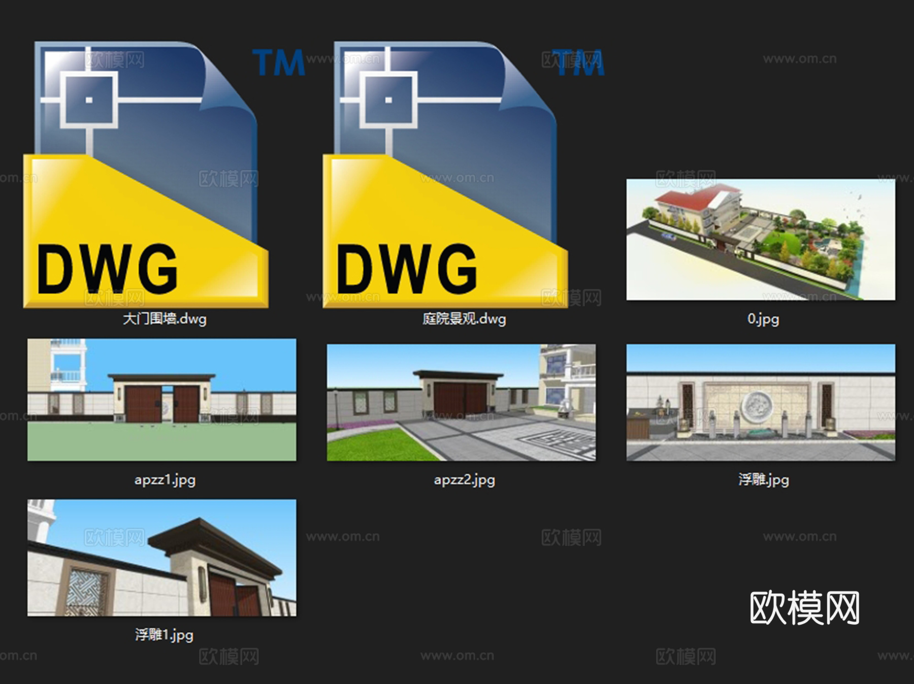 别墅花园私家庭院景观平面图集CAD施工图cad施工图