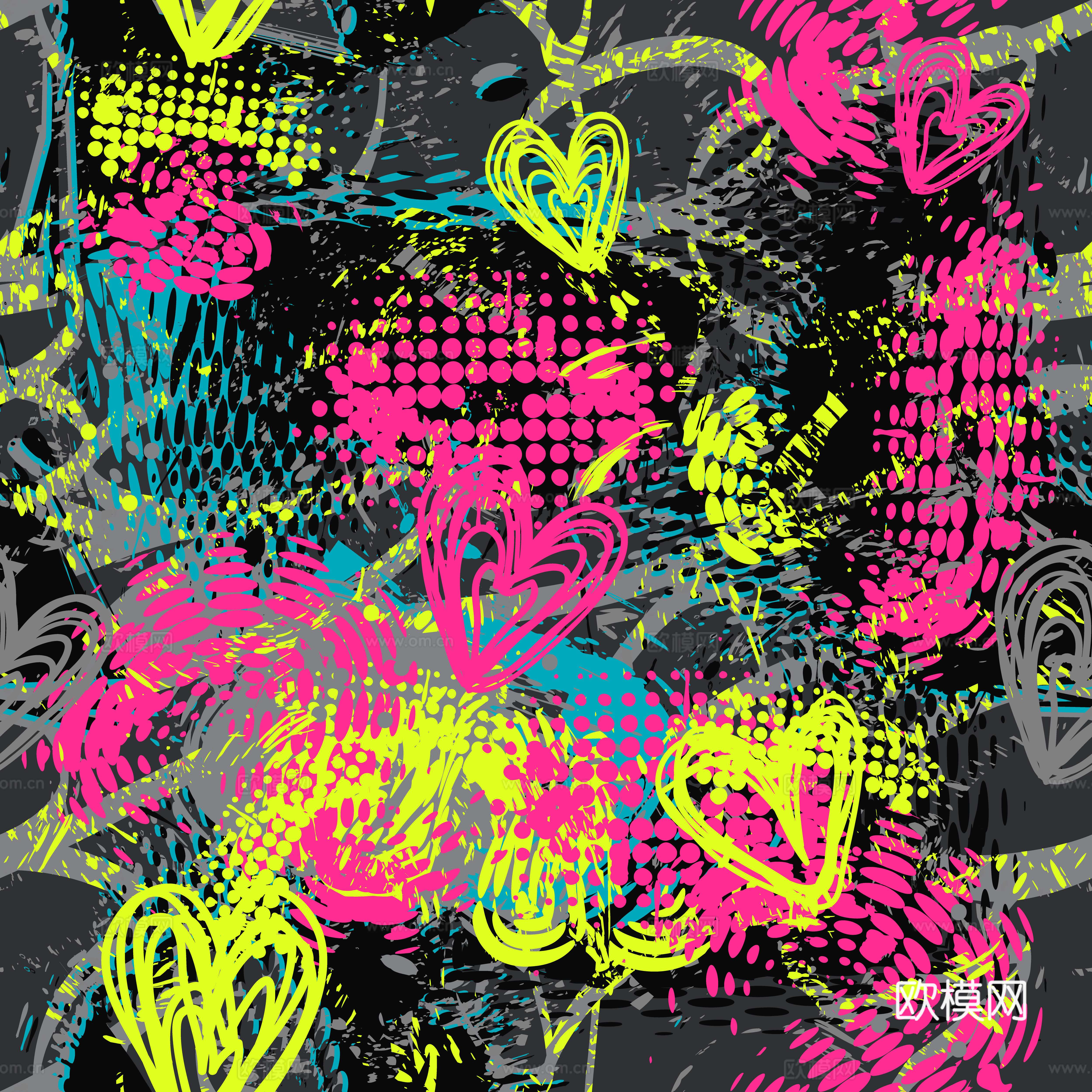 创意动感涂鸦插画71