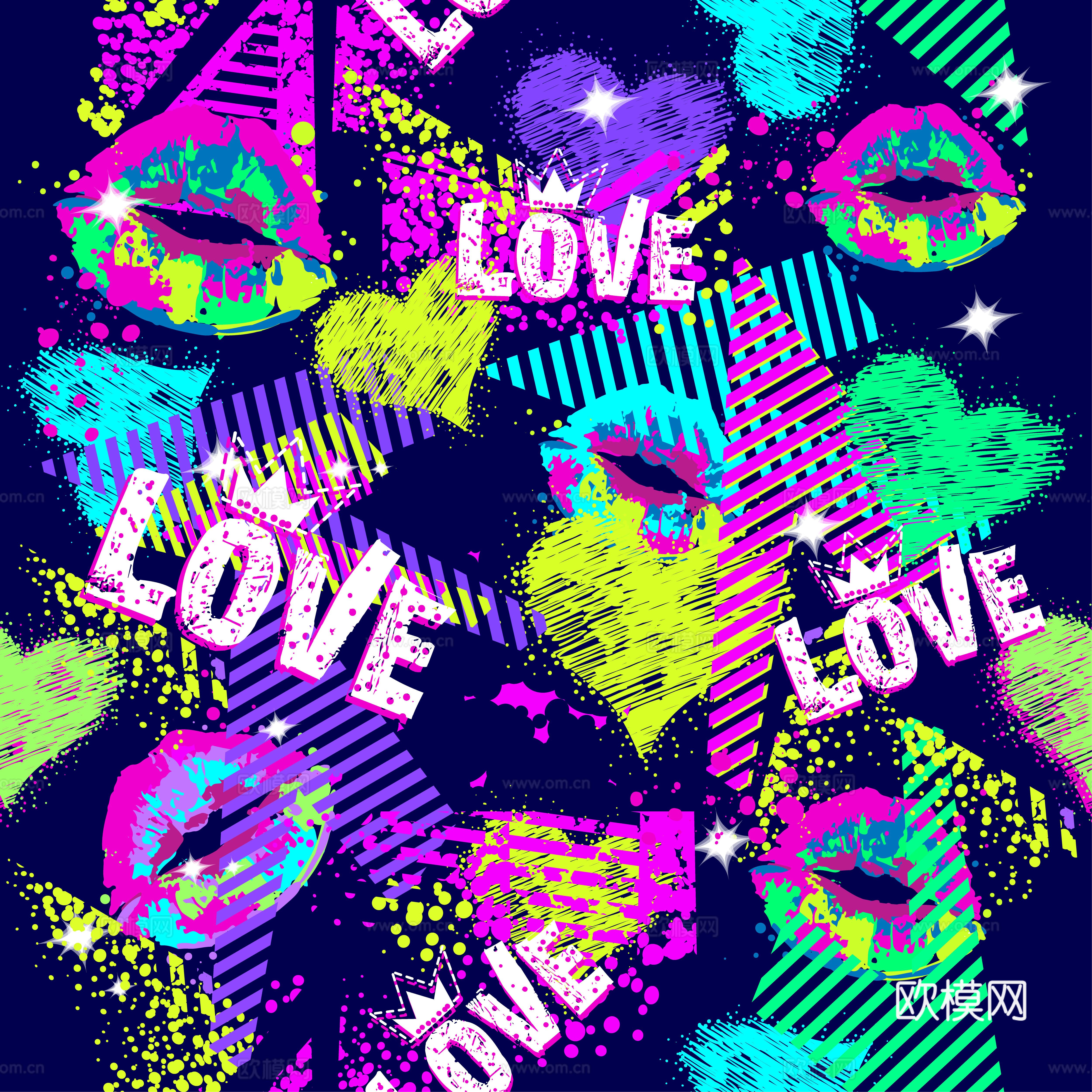 创意动感涂鸦插画91下载