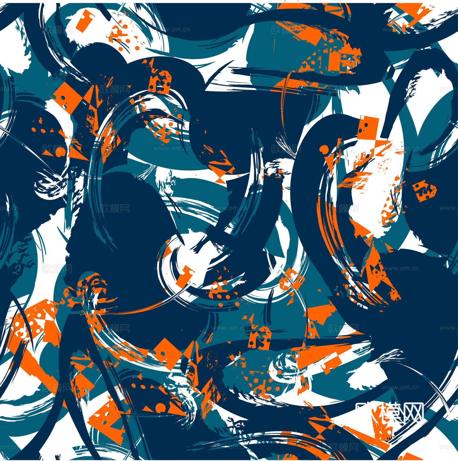 创意动感涂鸦插画109