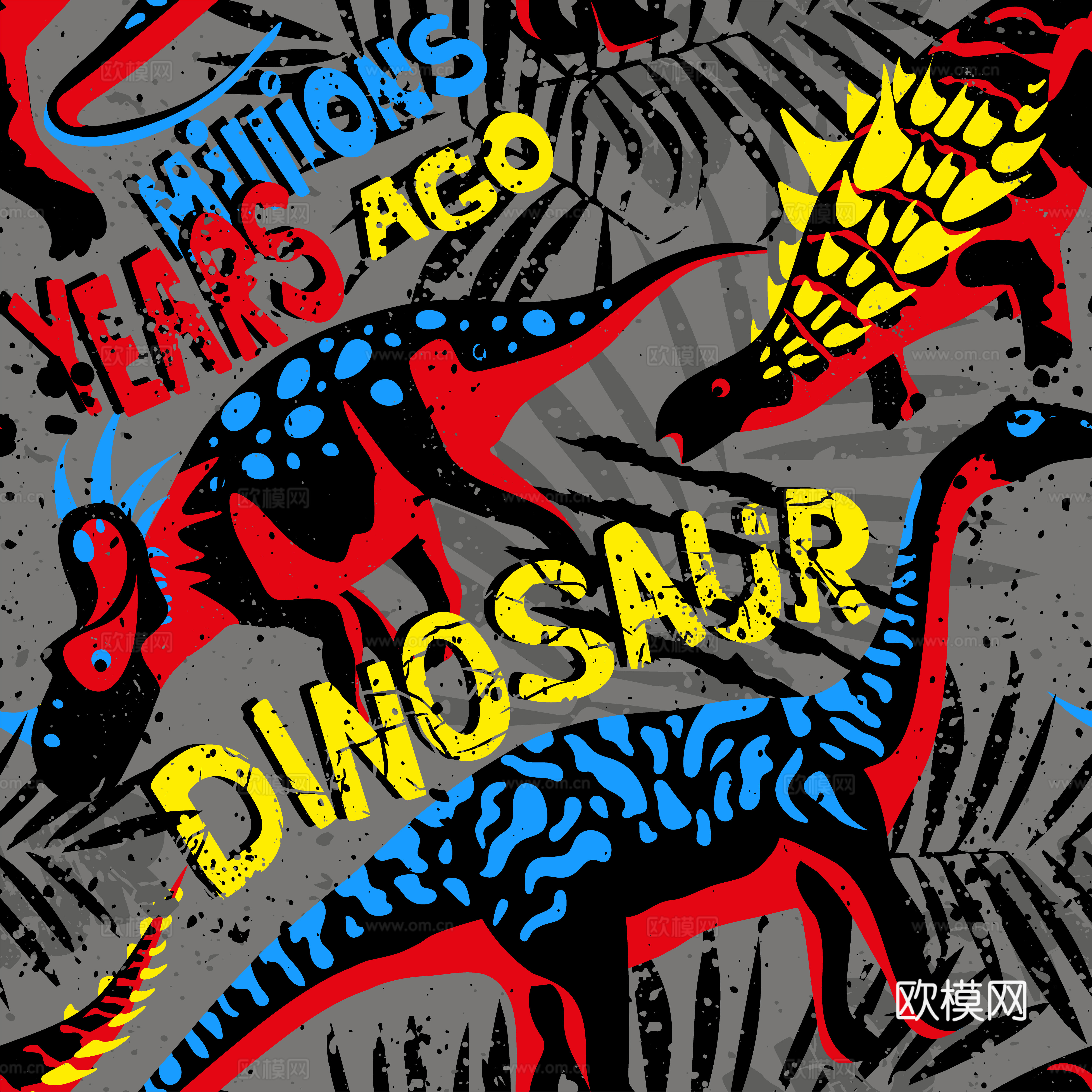 创意动感涂鸦插画87下载