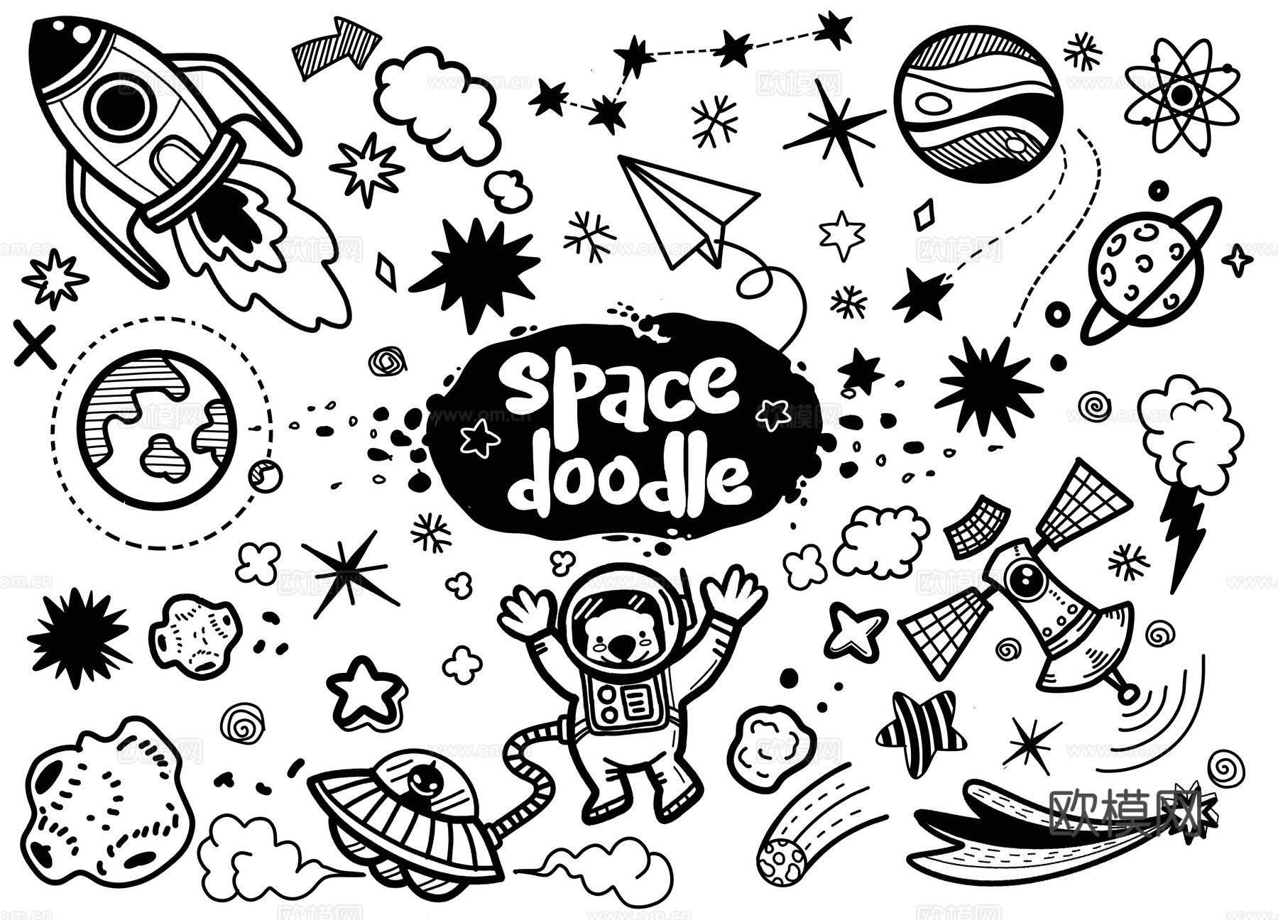 创意可爱卡通涂鸦插画103