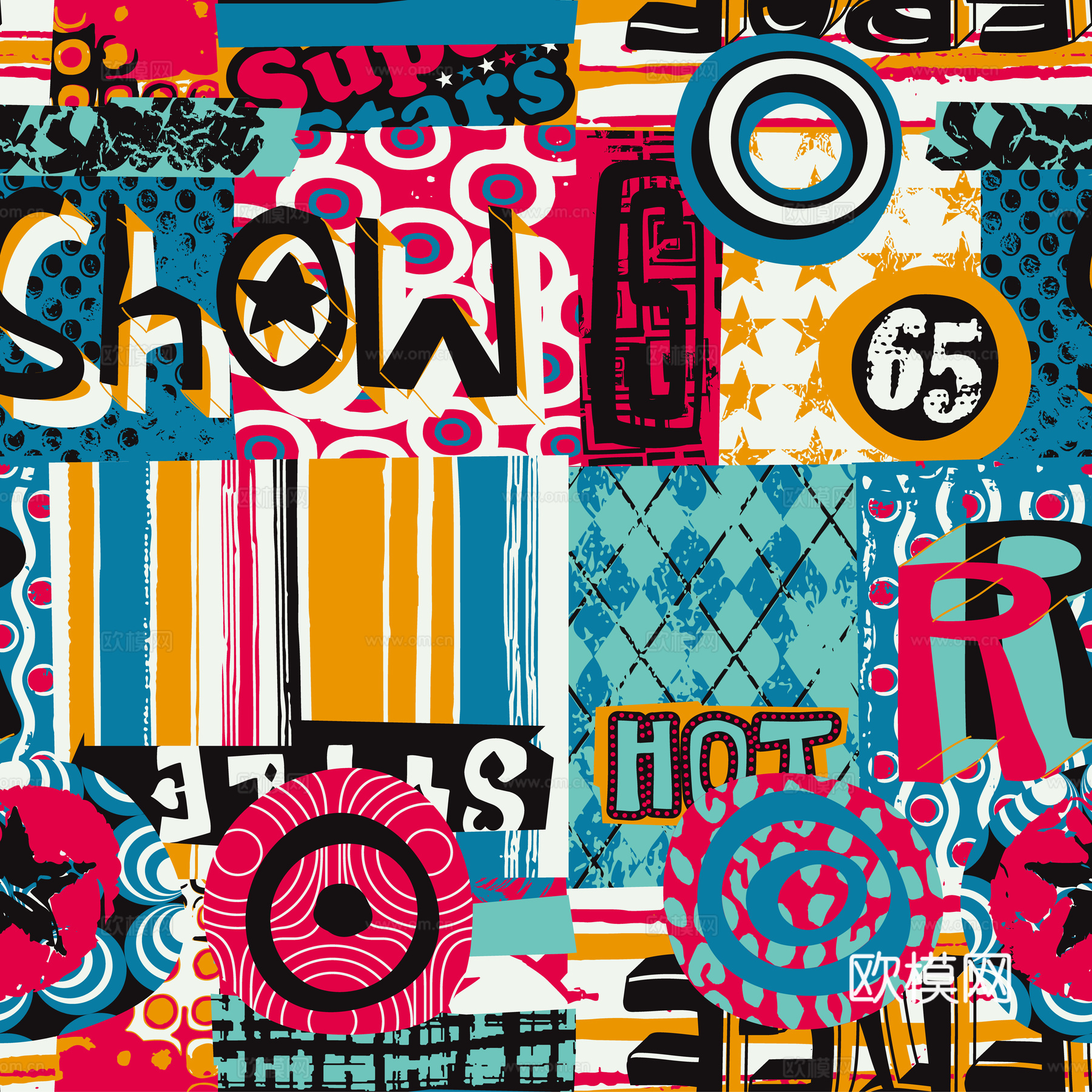 创意动感涂鸦插画67