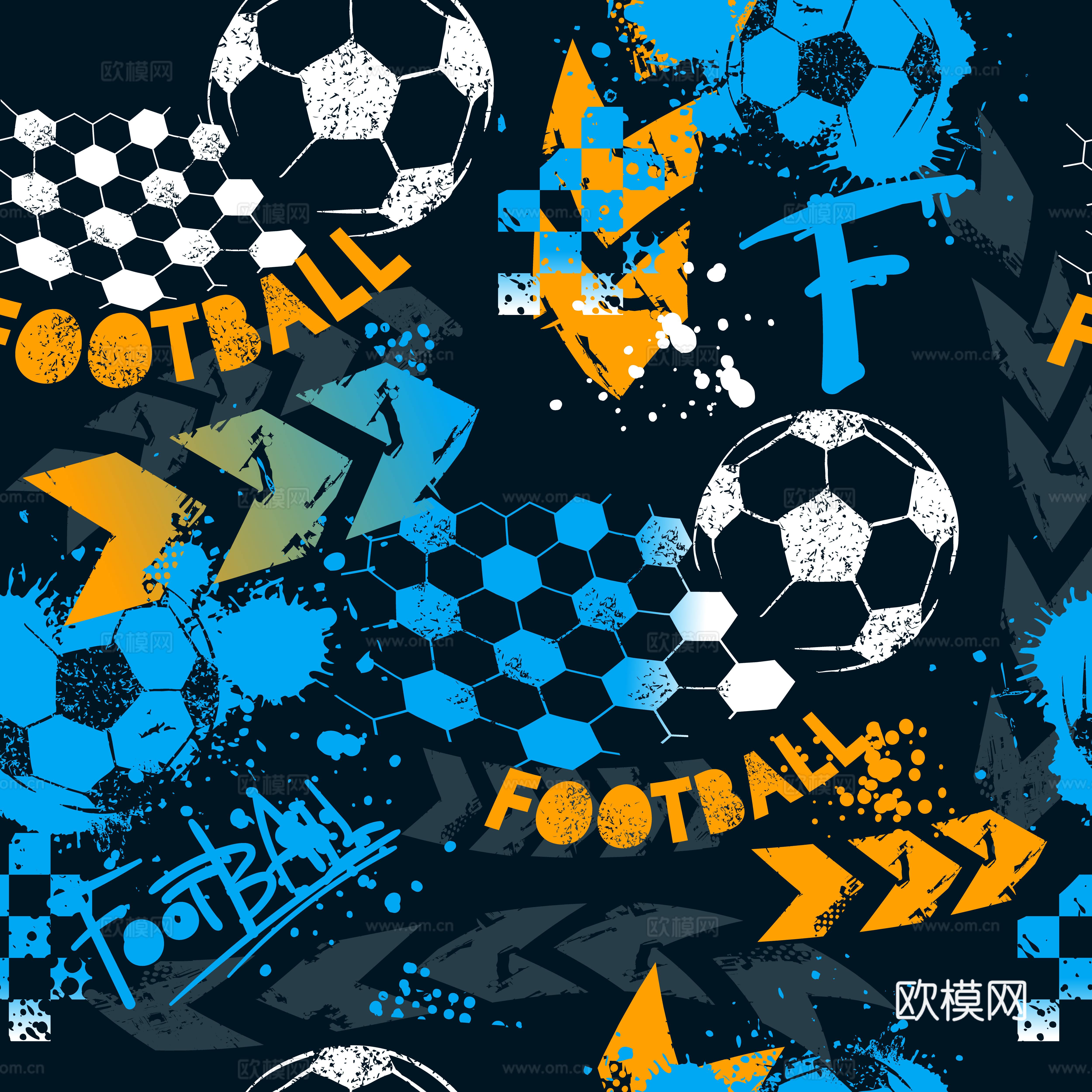 创意动感涂鸦插画122