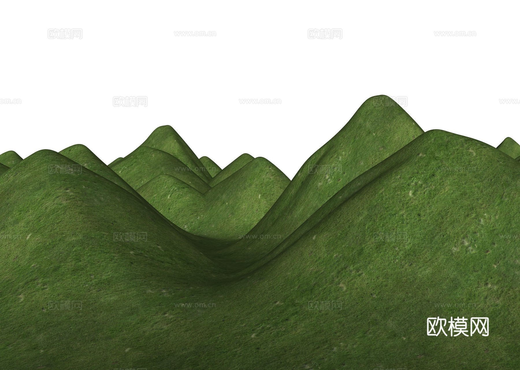 群山山脉 山体 山地 公园景观 地形 山地公园 自然山体 微su模型